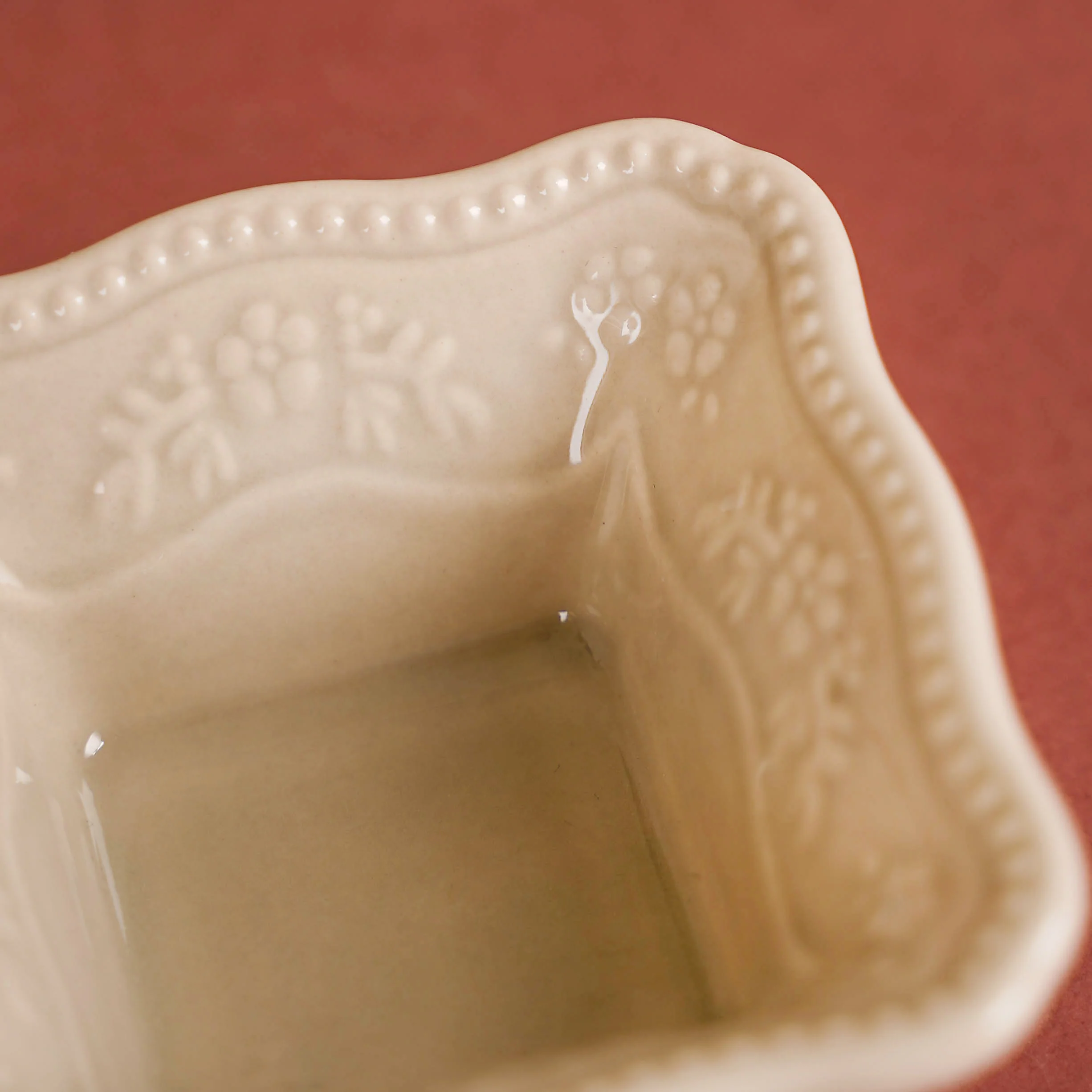 Vintage Square Dip Bowl Beige Set Of 6 60ml - Image 9