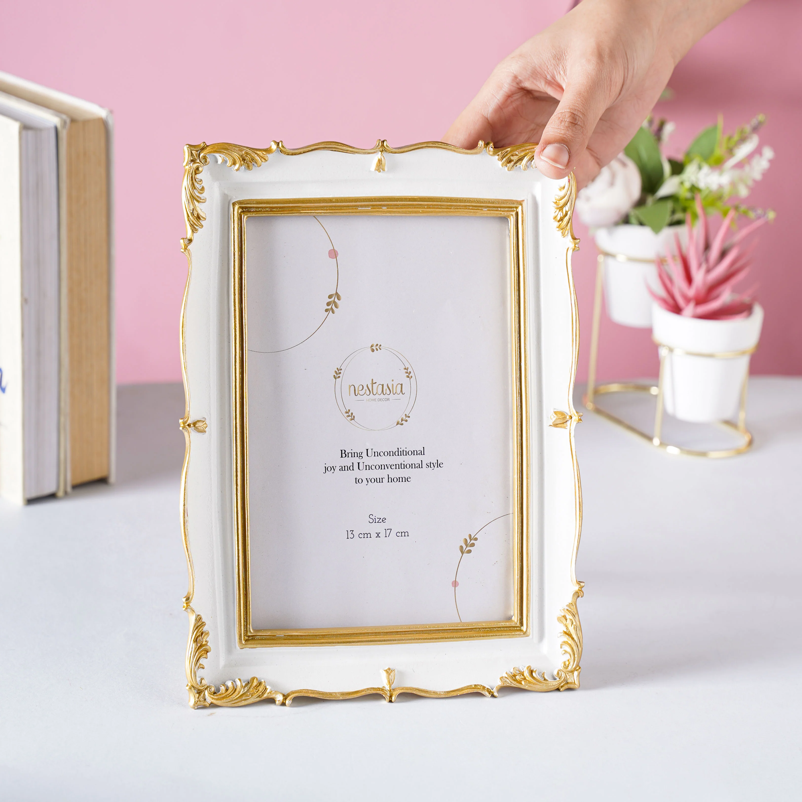 Vintage White Photo Frame - Image 2