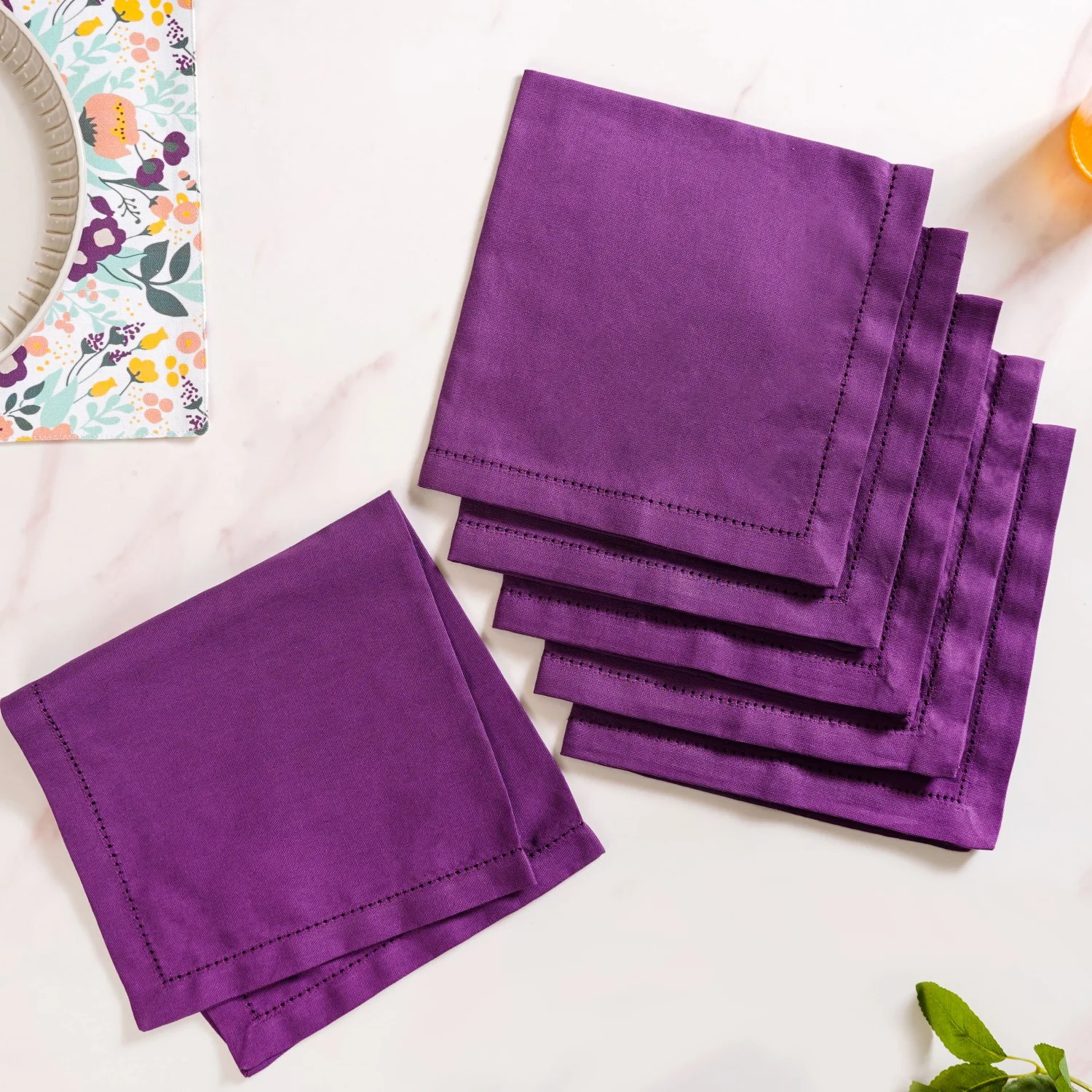 Viola Linen Table Napkins Mats And Runner Set - Image 7