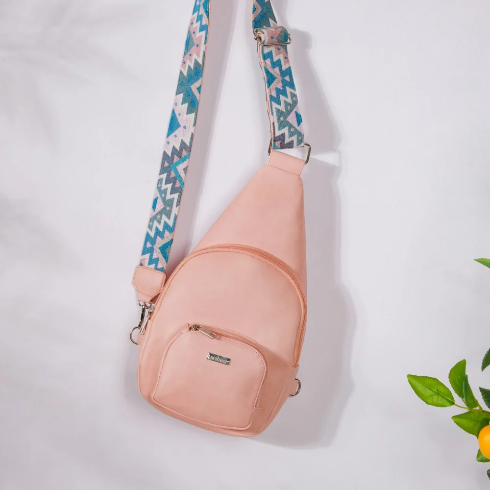 Voyager One Shoulder Cross Body Bag Pink - Image 12