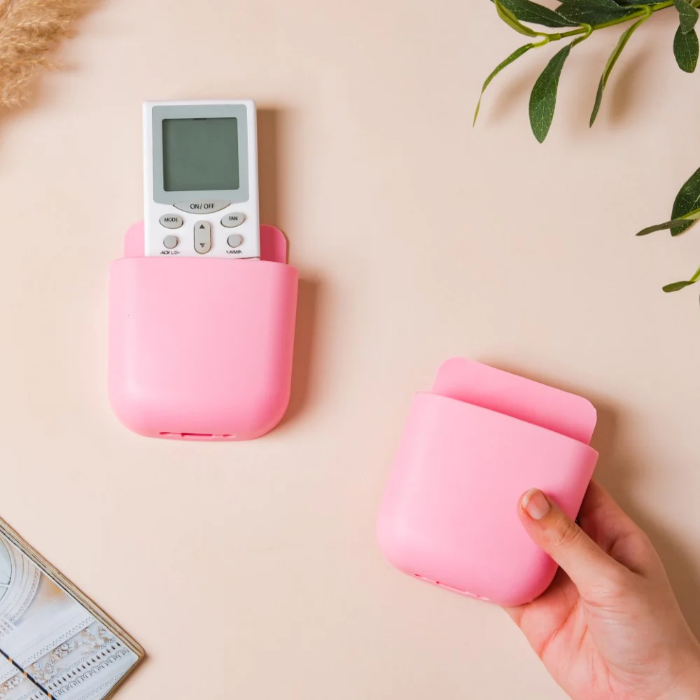 Wall Mount Remote Organiser Case Pink Set Of 2 - Image 2