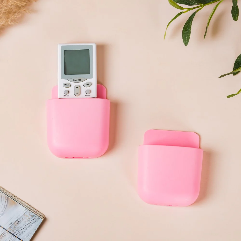 Wall Mount Remote Organiser Case Pink Set Of 2 - Image 3