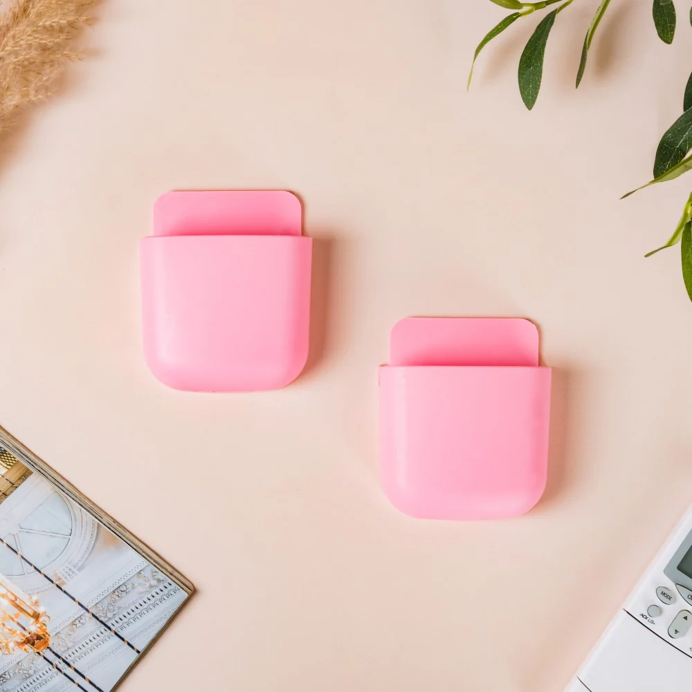 Wall Mount Remote Organiser Case Pink Set Of 2 - Image 4