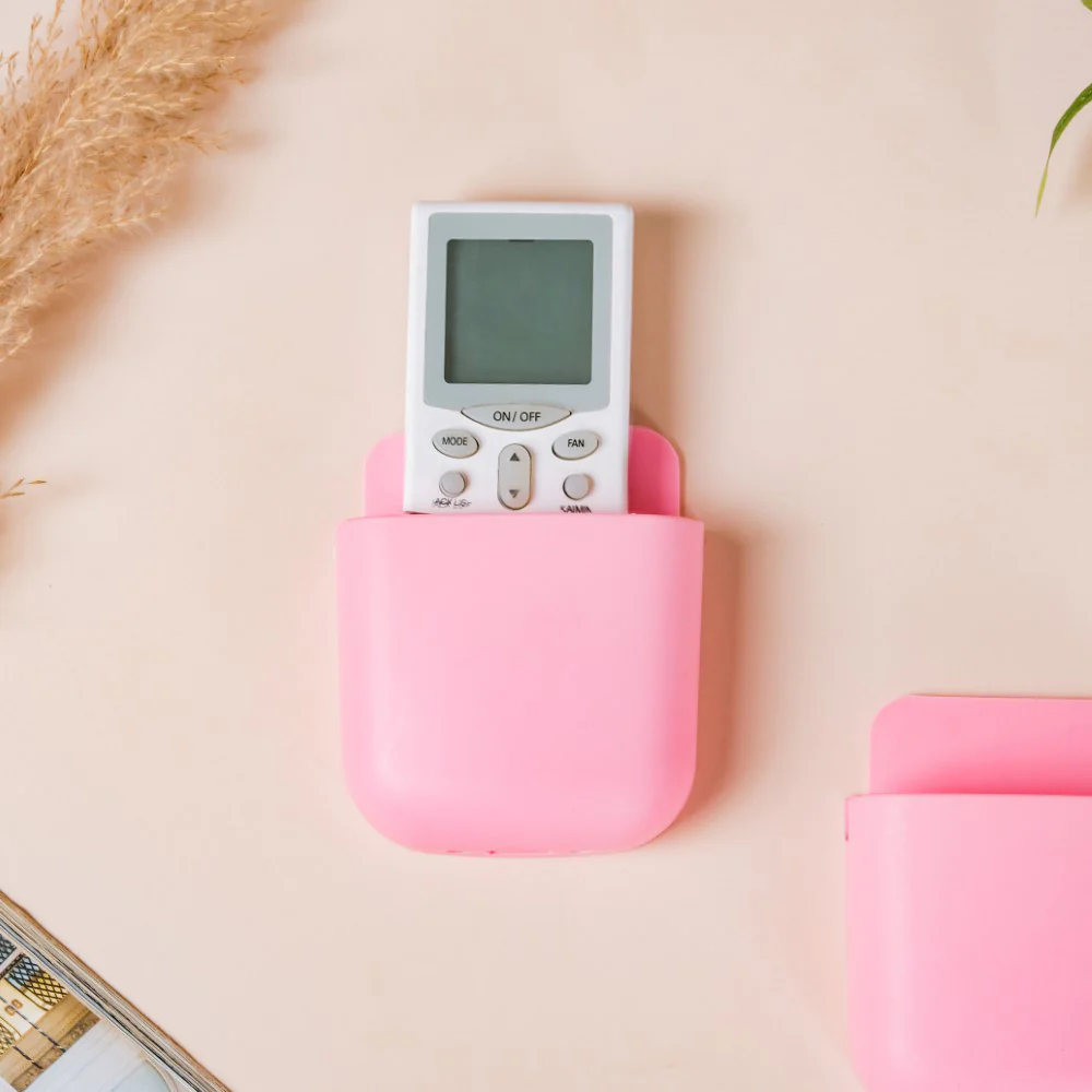 Wall Mount Remote Organiser Case Pink Set Of 2 - Image 5