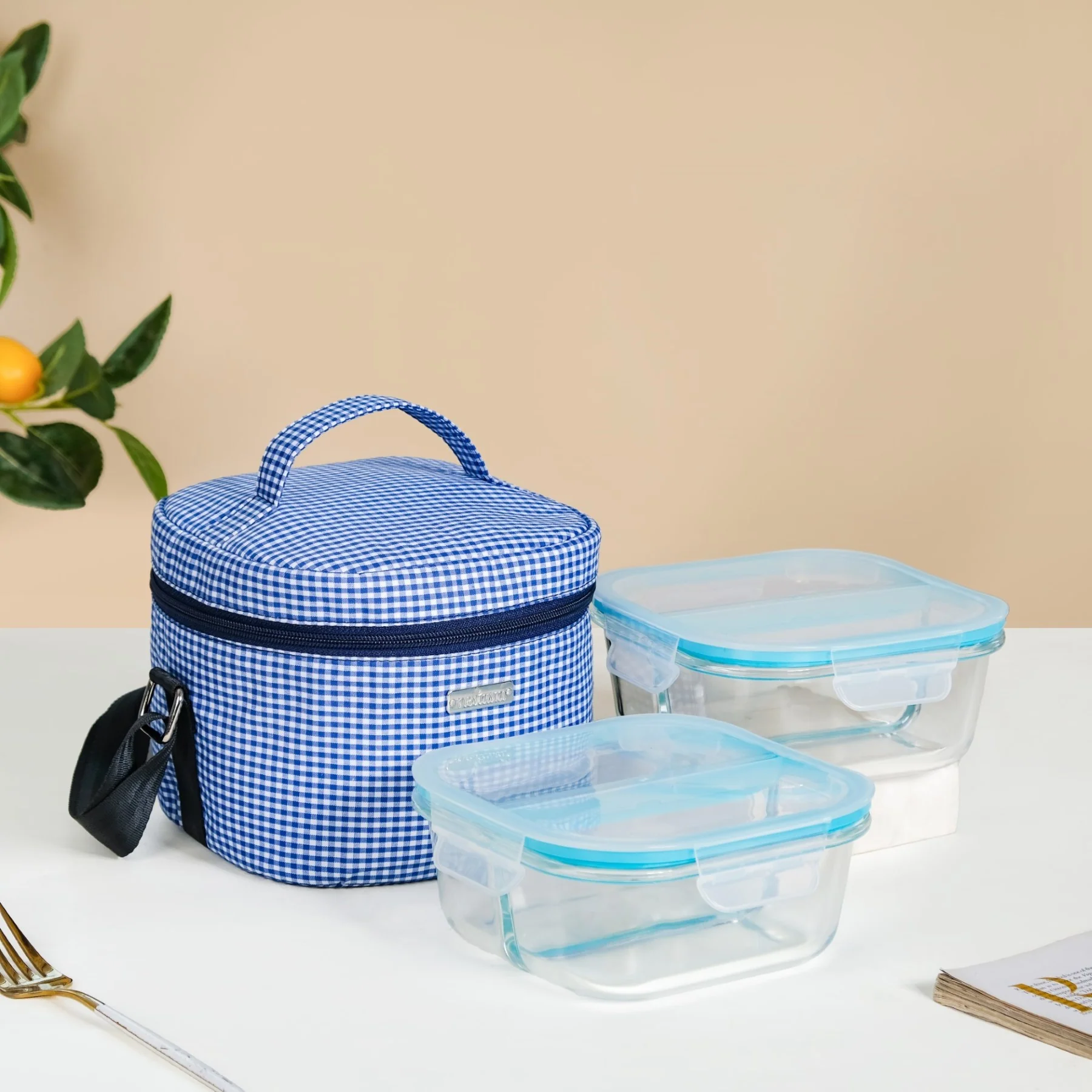 Wanderlust Thermal Lunch Bag Set