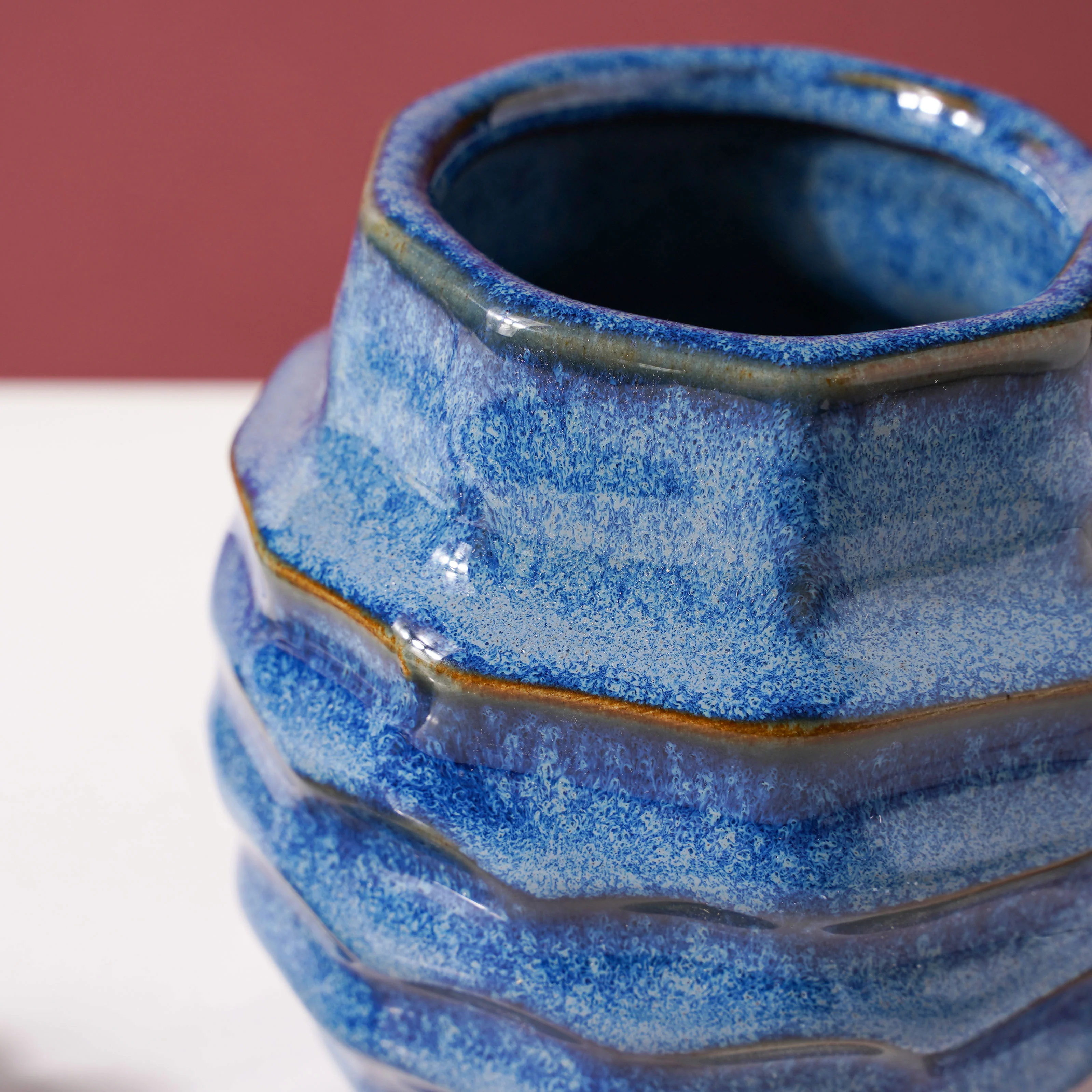 Wave Textured Vase - Image 5