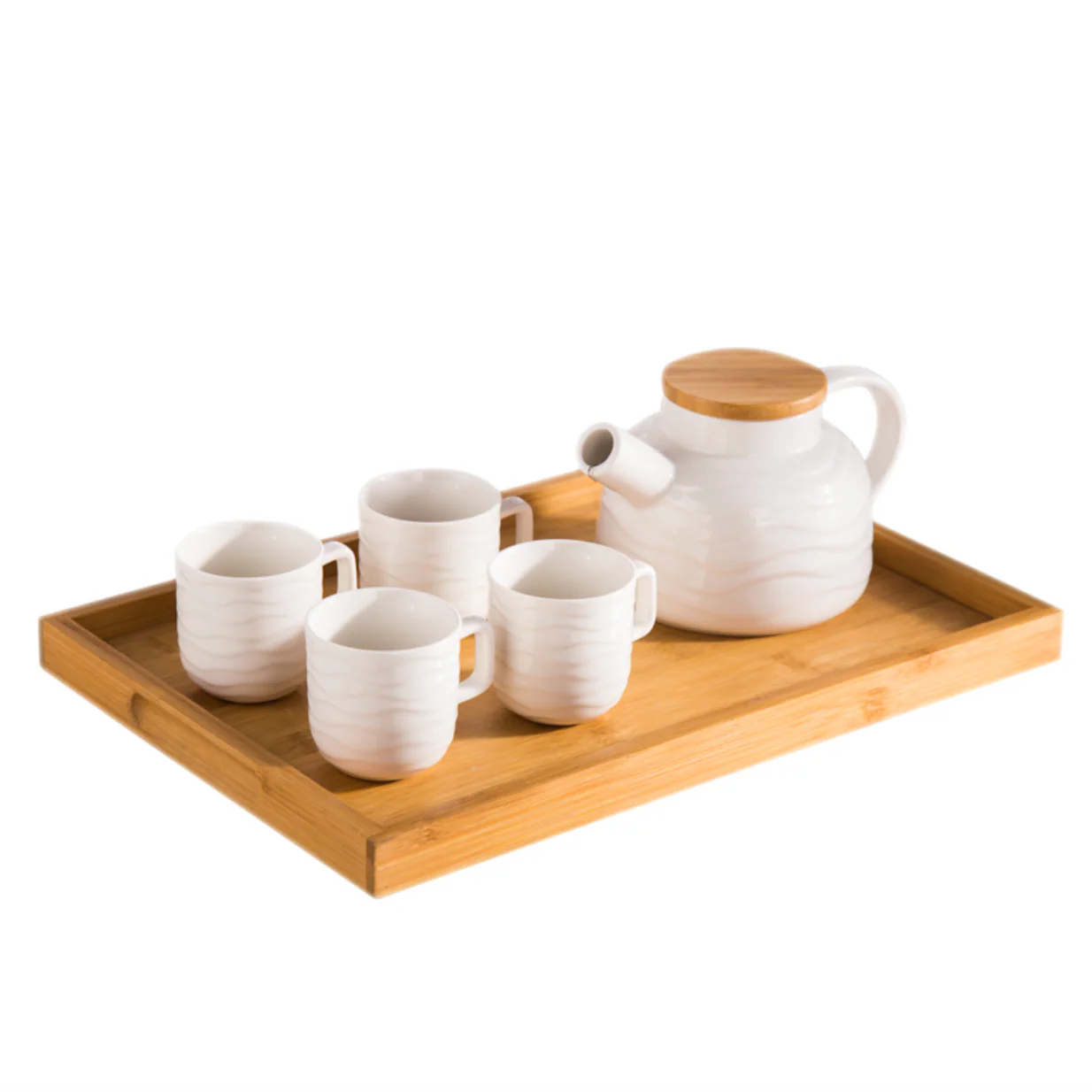 MAGNIFIQUE waves teapot and teacups set - Image 5