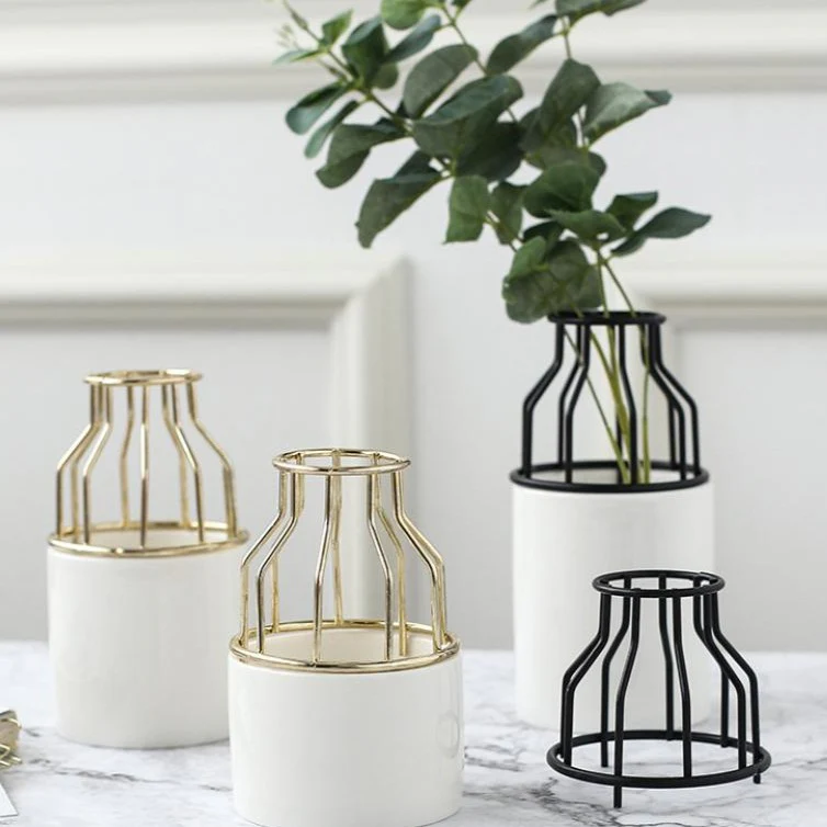 White Black Vase - Image 3