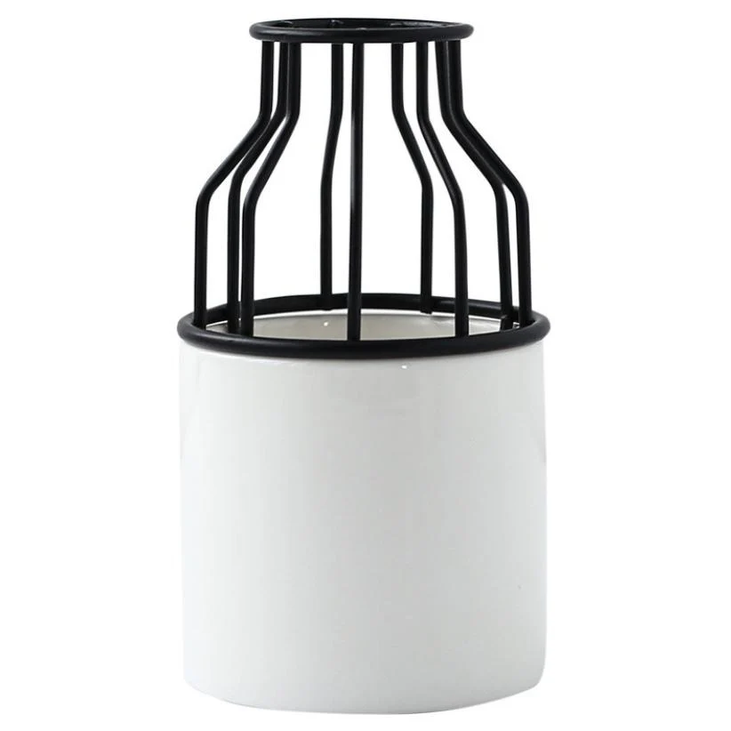 White Black Vase - Image 7