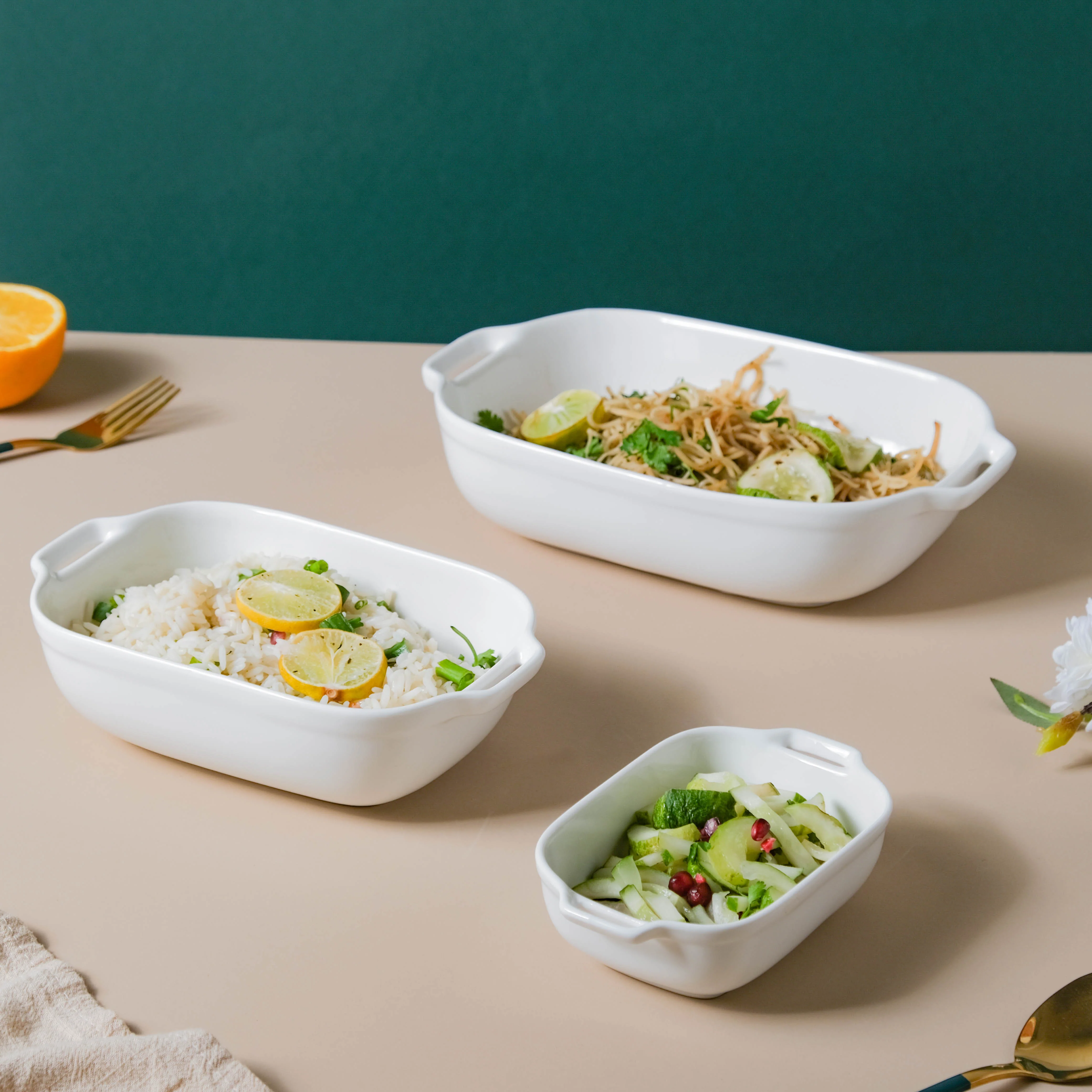 White Ceramic Baking Tray - Image 7