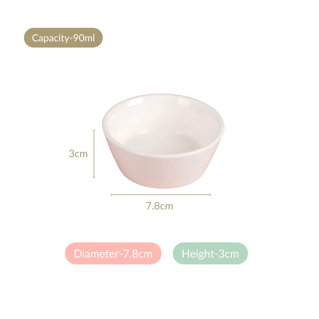 White Dip Bowl Set Of 12 90ml - Image 4