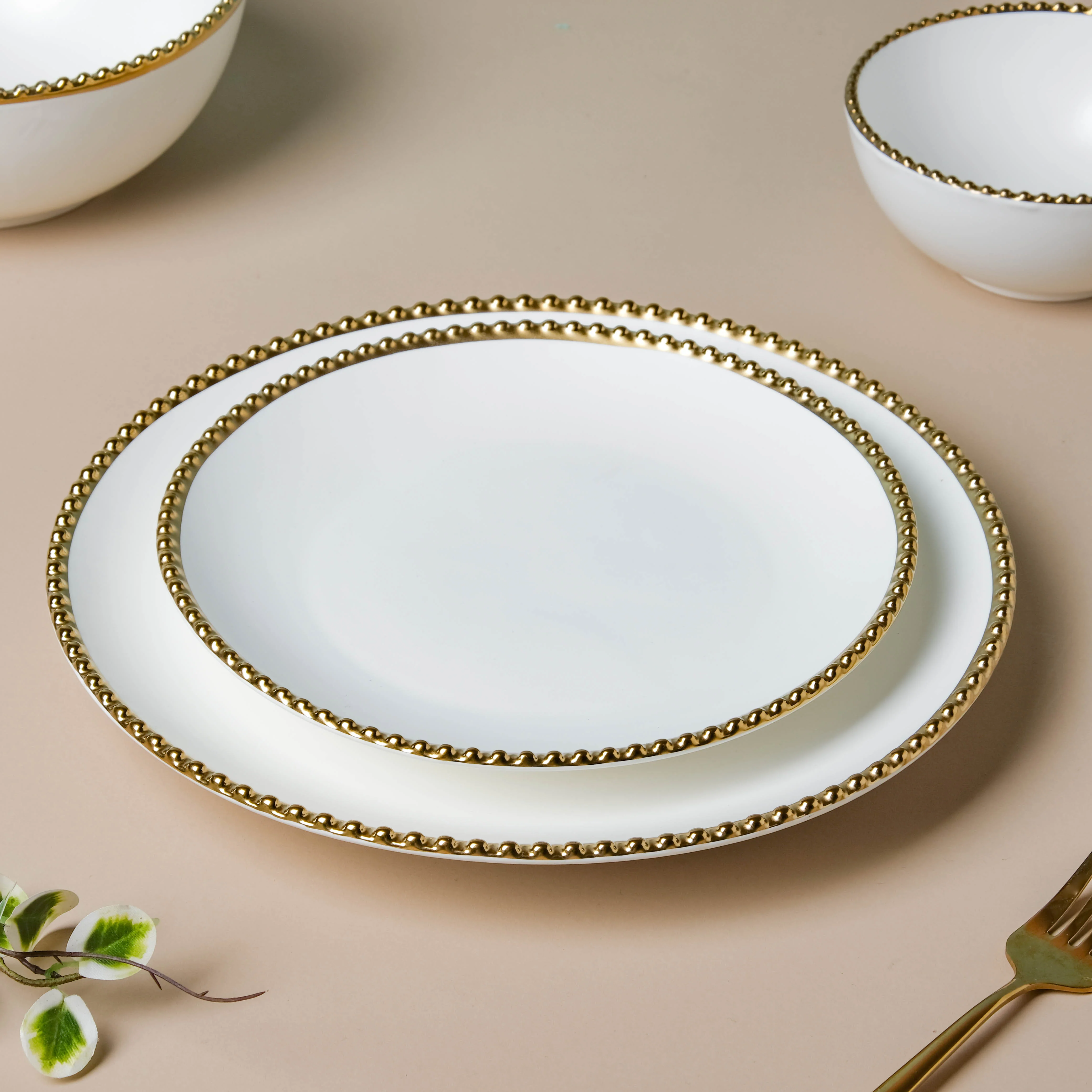 White Elysian 21 Piece Dinner Set For 6 - Image 5