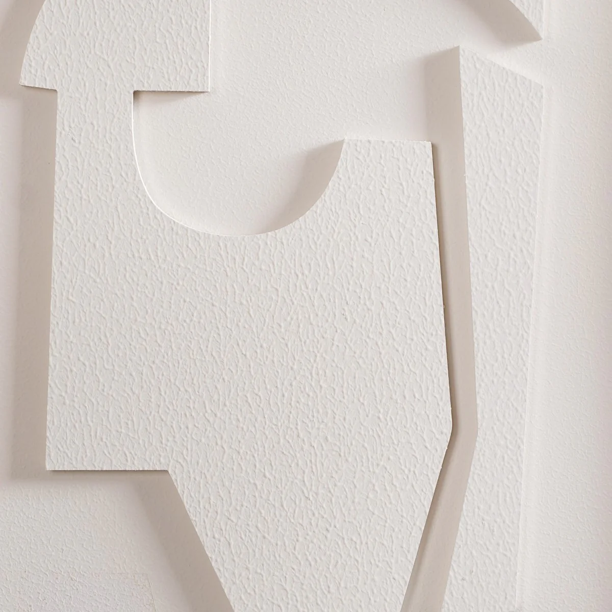 White Embossed 3D Wall Artwork 20x16 Inch - Image 7