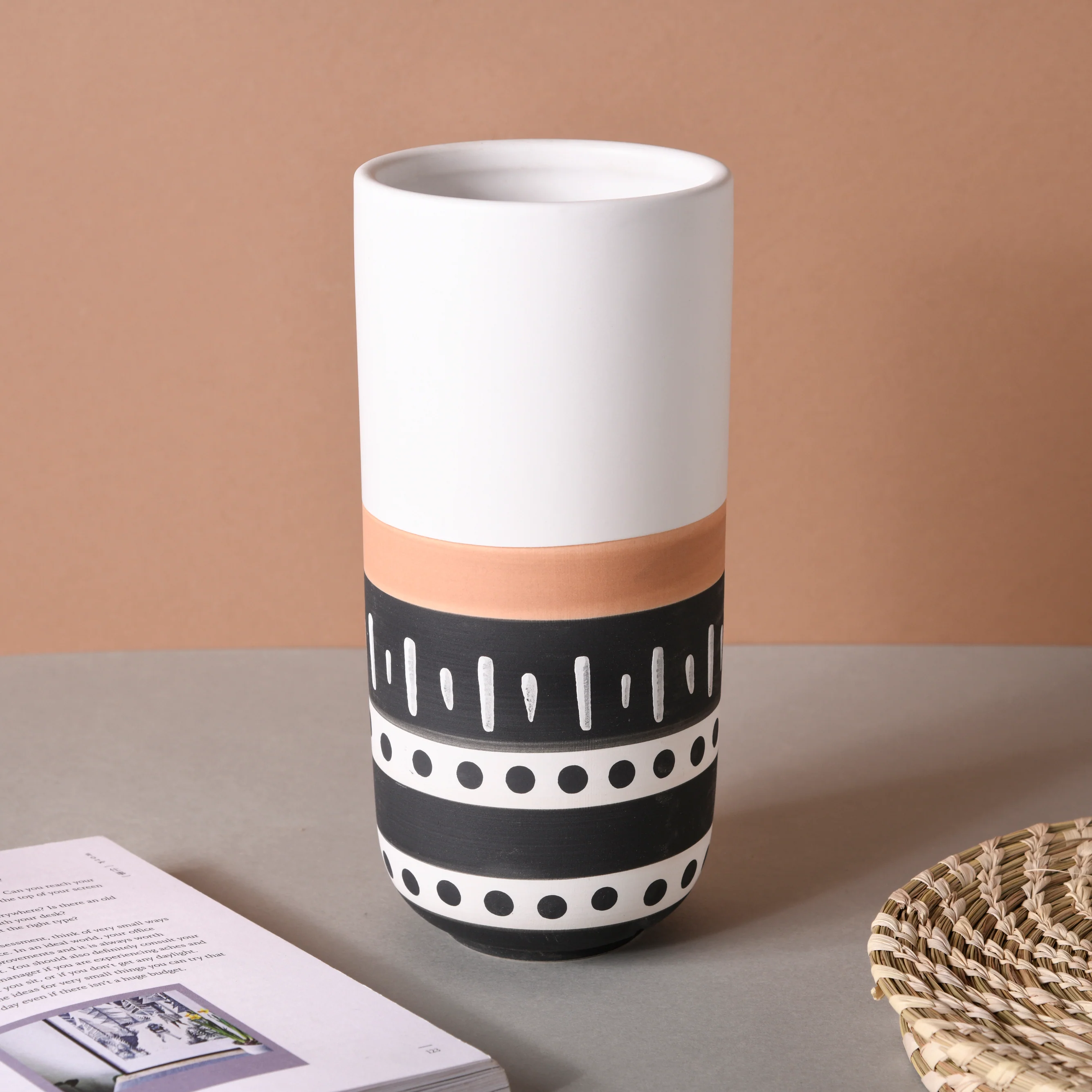 White Ethnic Vase - Image 8