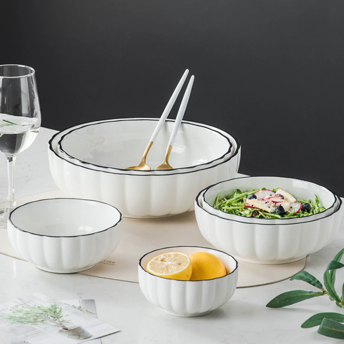 White Scallop Snack Bowl 800 ml - Image 6