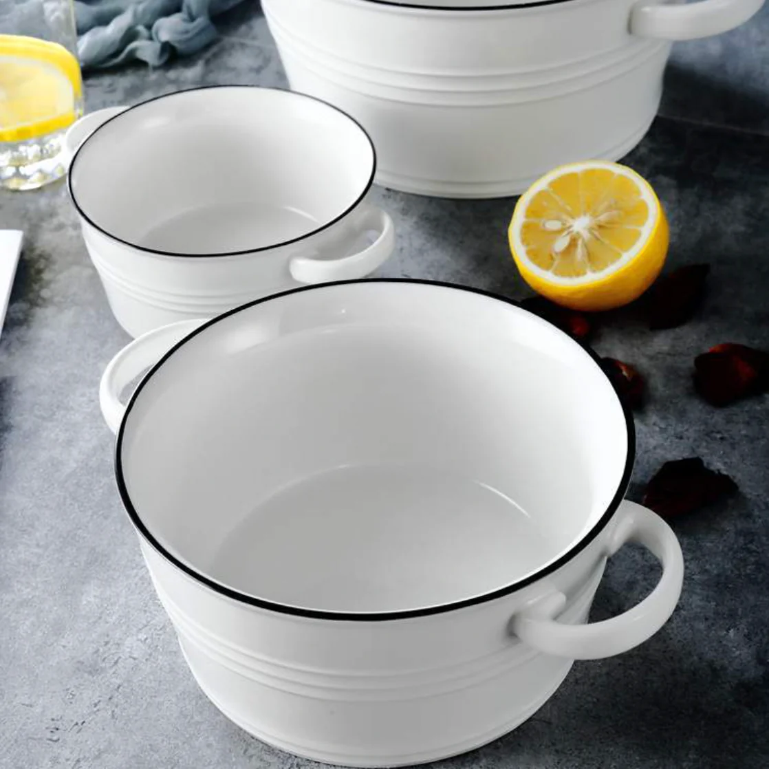 White Serving Bowl Small - Image 2