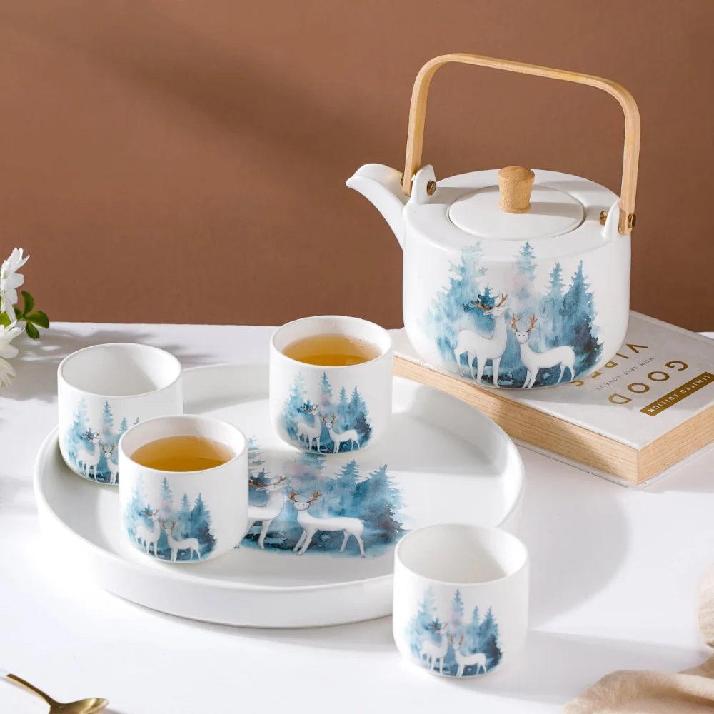 White Teapot Set - Image 3