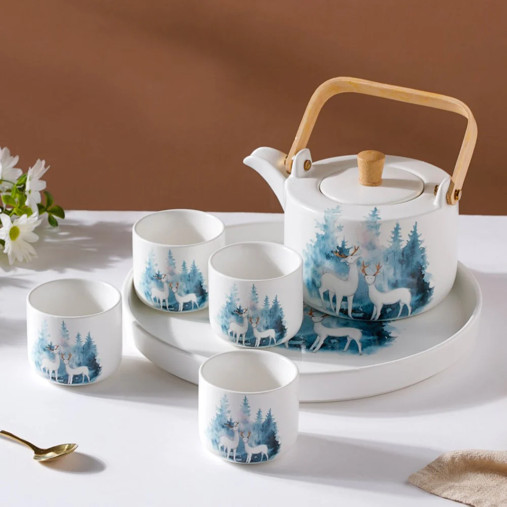 White Teapot Set - Image 5