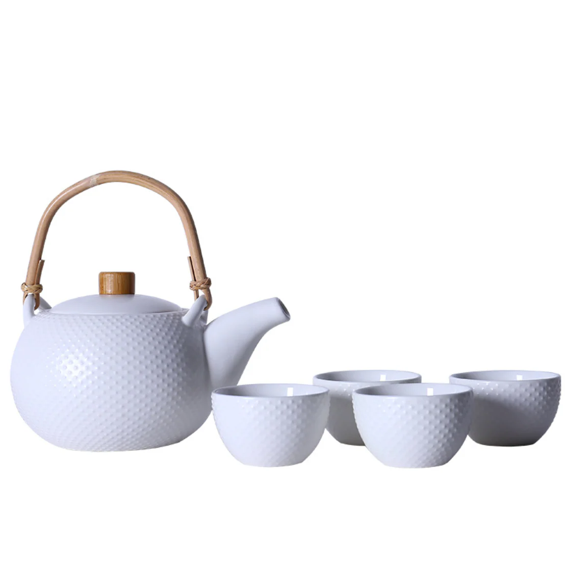 White Texture Tea set - Image 3