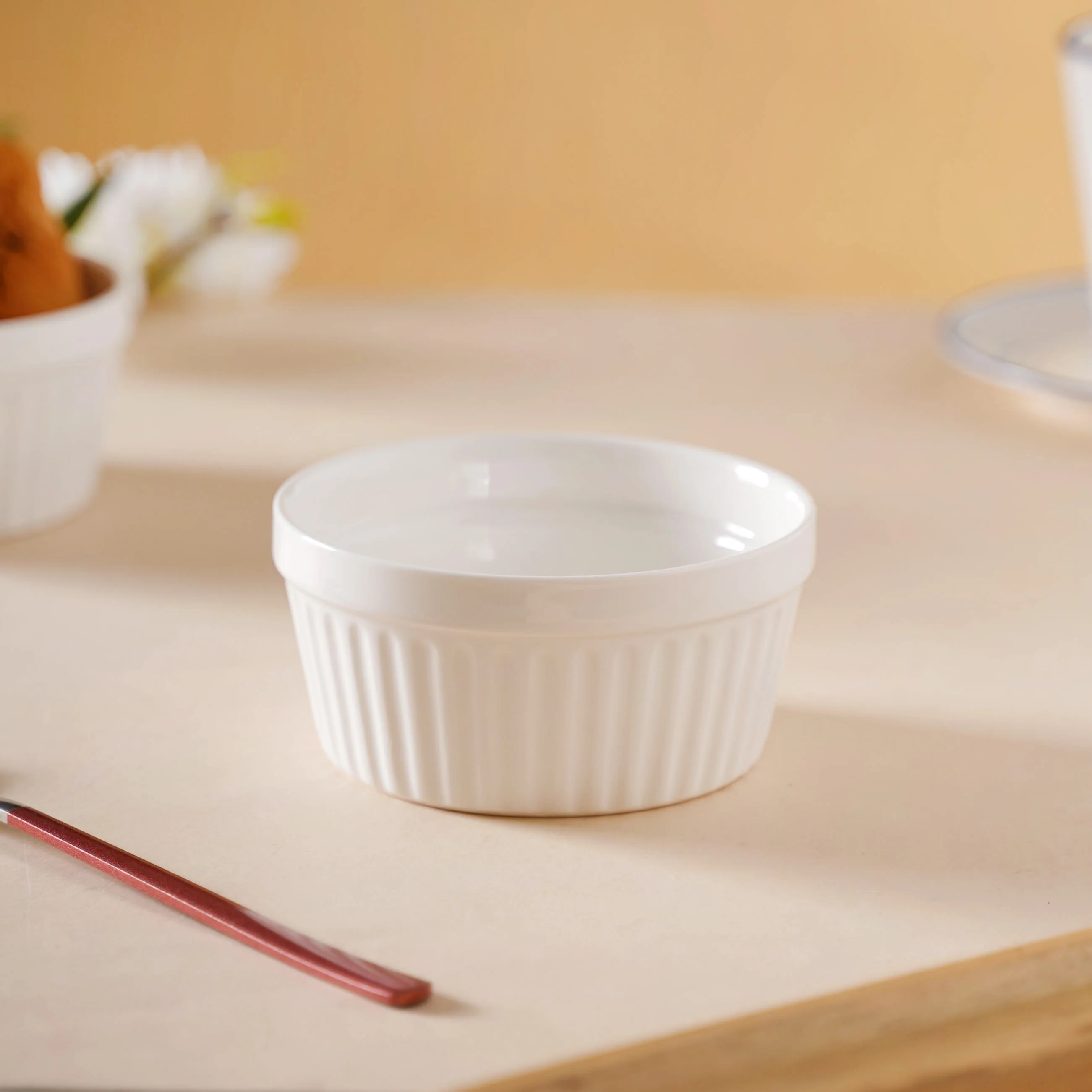 White Textured Ramekin - Image 6