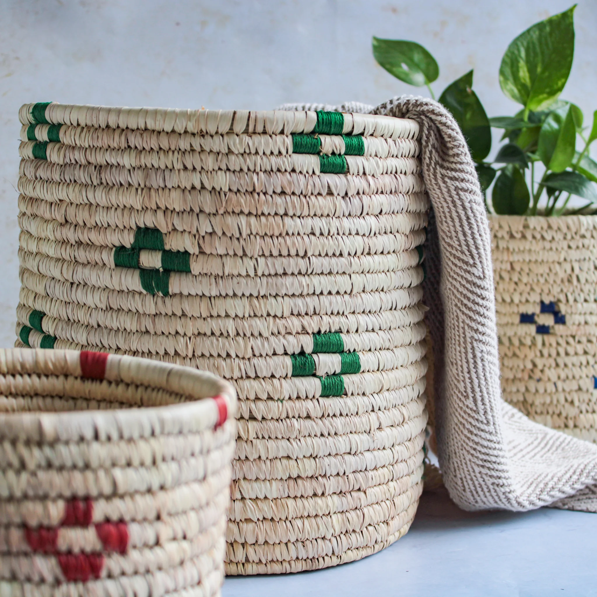Wicker Planter Set of 3 - Image 12