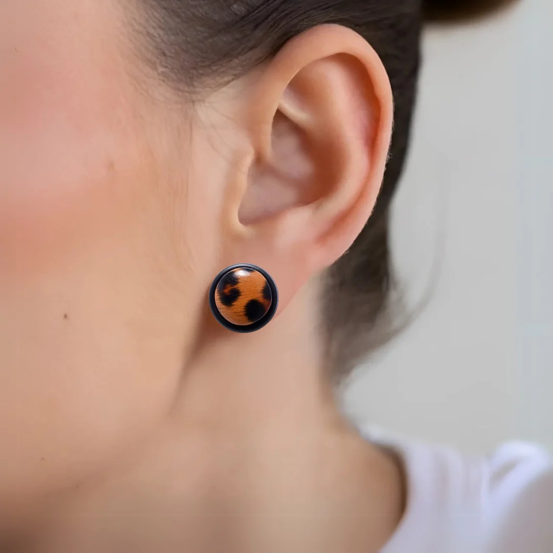 Wild Whimsy Brown Studs - Image 5