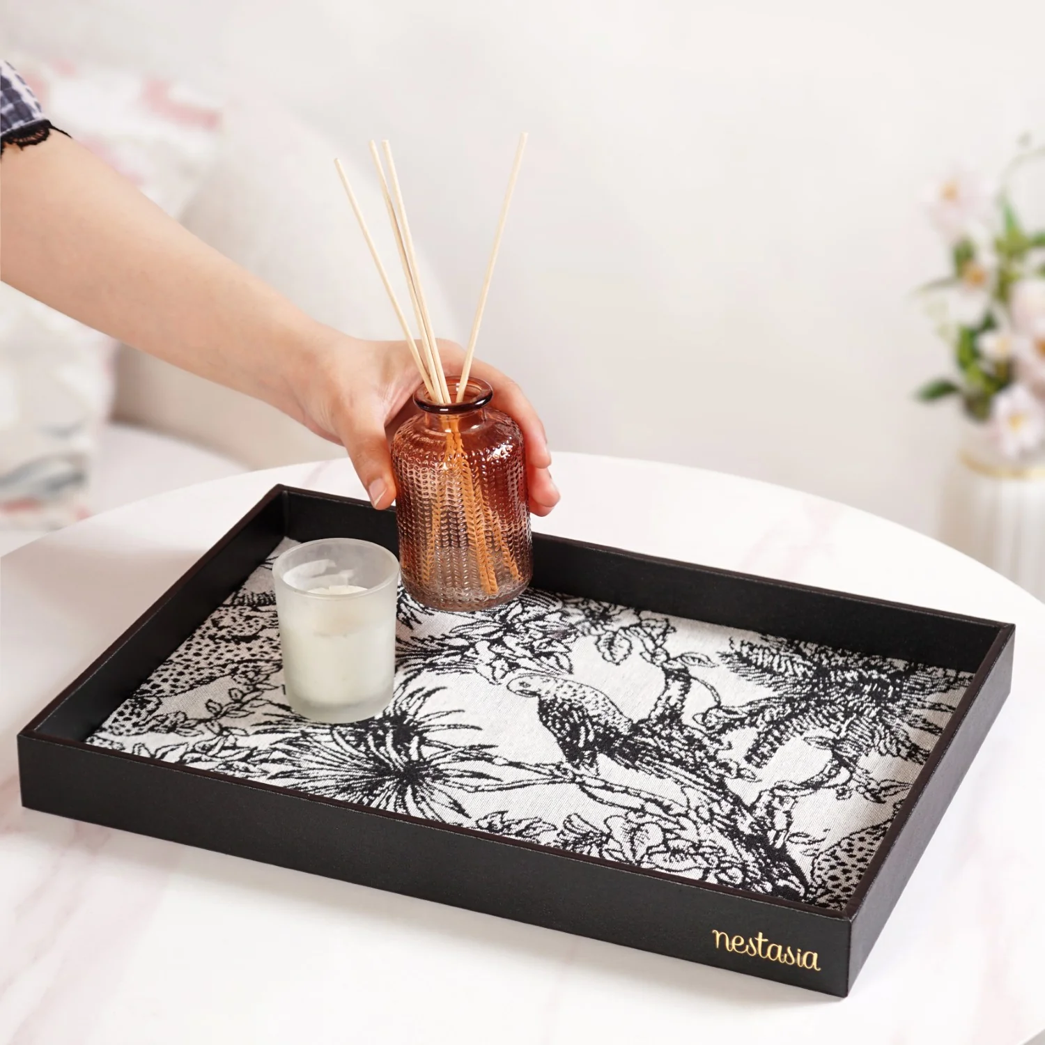 Wildlife Print Desk Organizer Tray Rectangle - Image 4