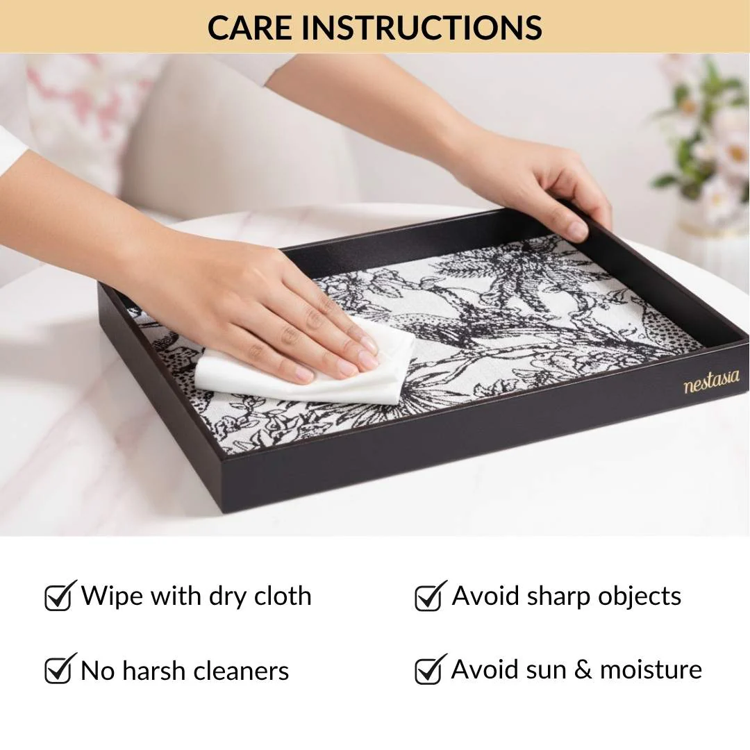 Wildlife Print Desk Organizer Tray Rectangle - Image 7
