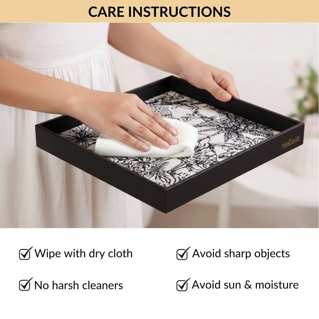 Wildlife Print Desk Organizer Tray Square - Image 6