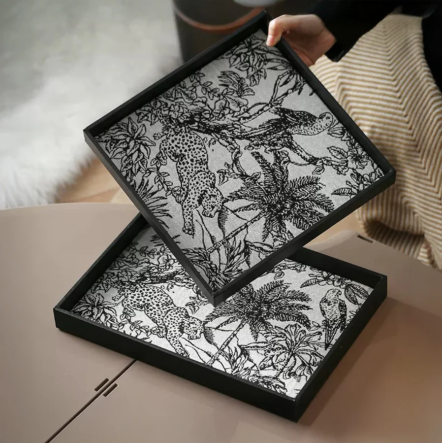 Wildlife Print Desk Organizer Tray Square - Image 9