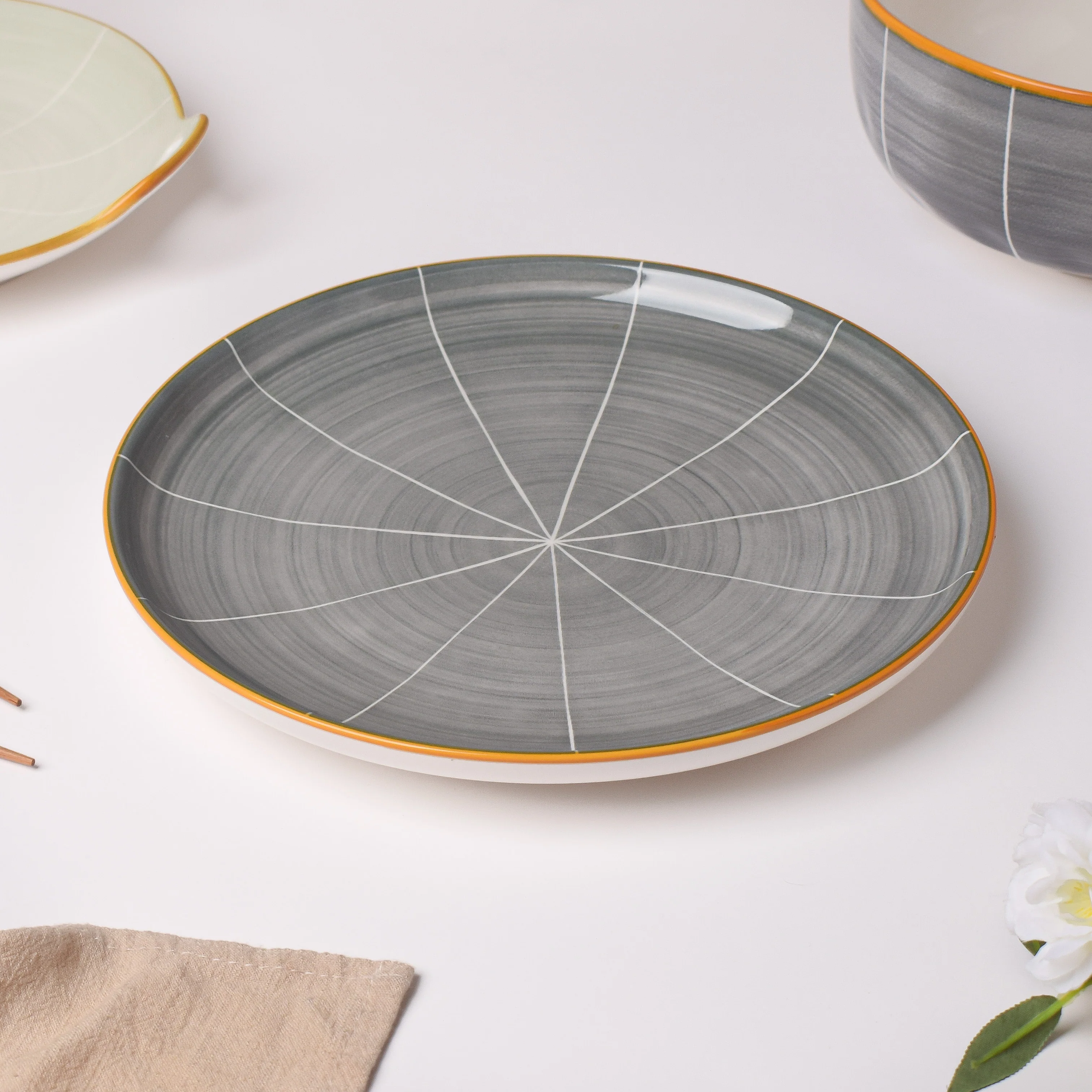 Willow Dark Grey 22 Piece Dinner Set For 6 - Image 7