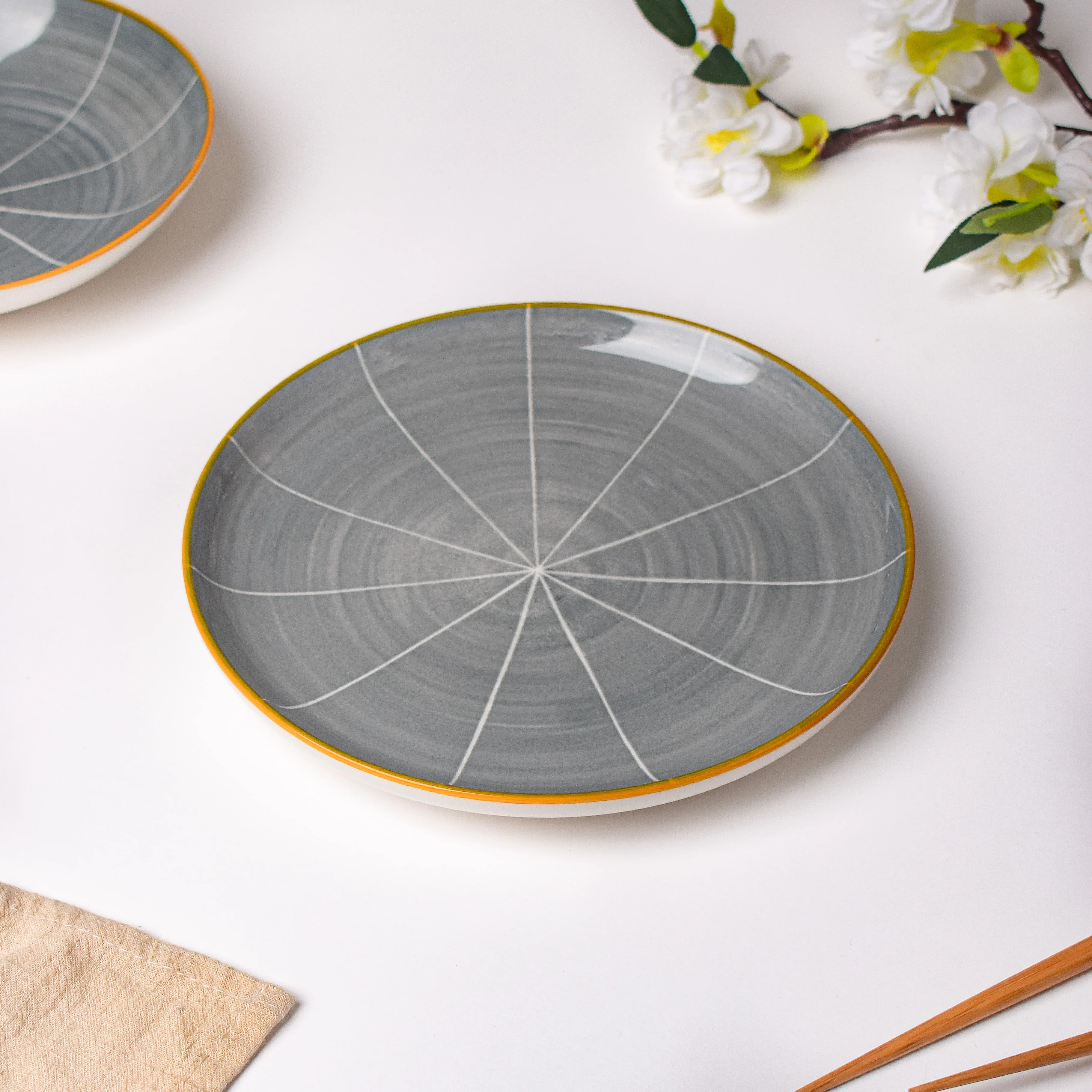 Willow Dark Grey 22 Piece Dinner Set For 6 - Image 9