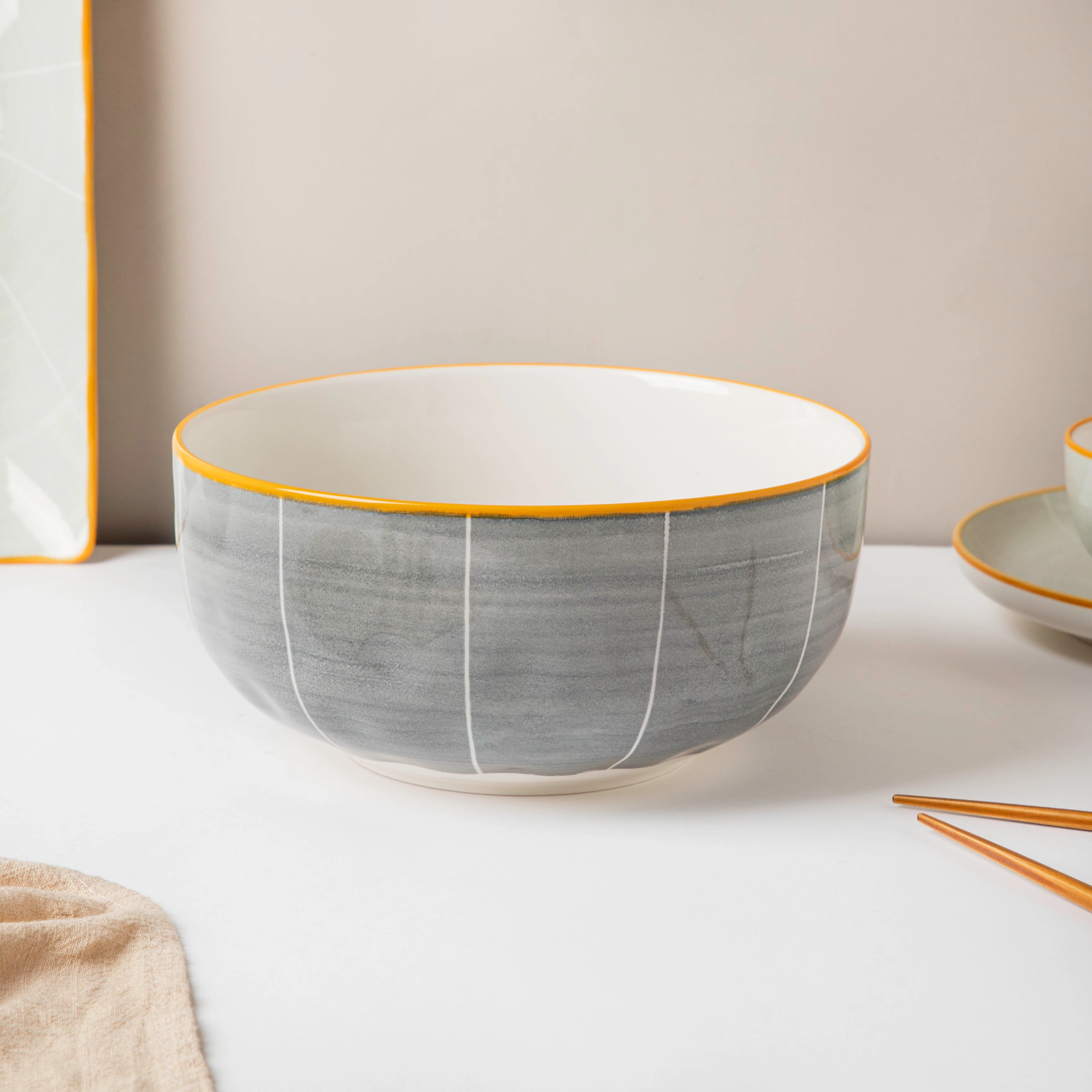 Willow Grey 28 Piece Dinner Set For 6 - Image 2