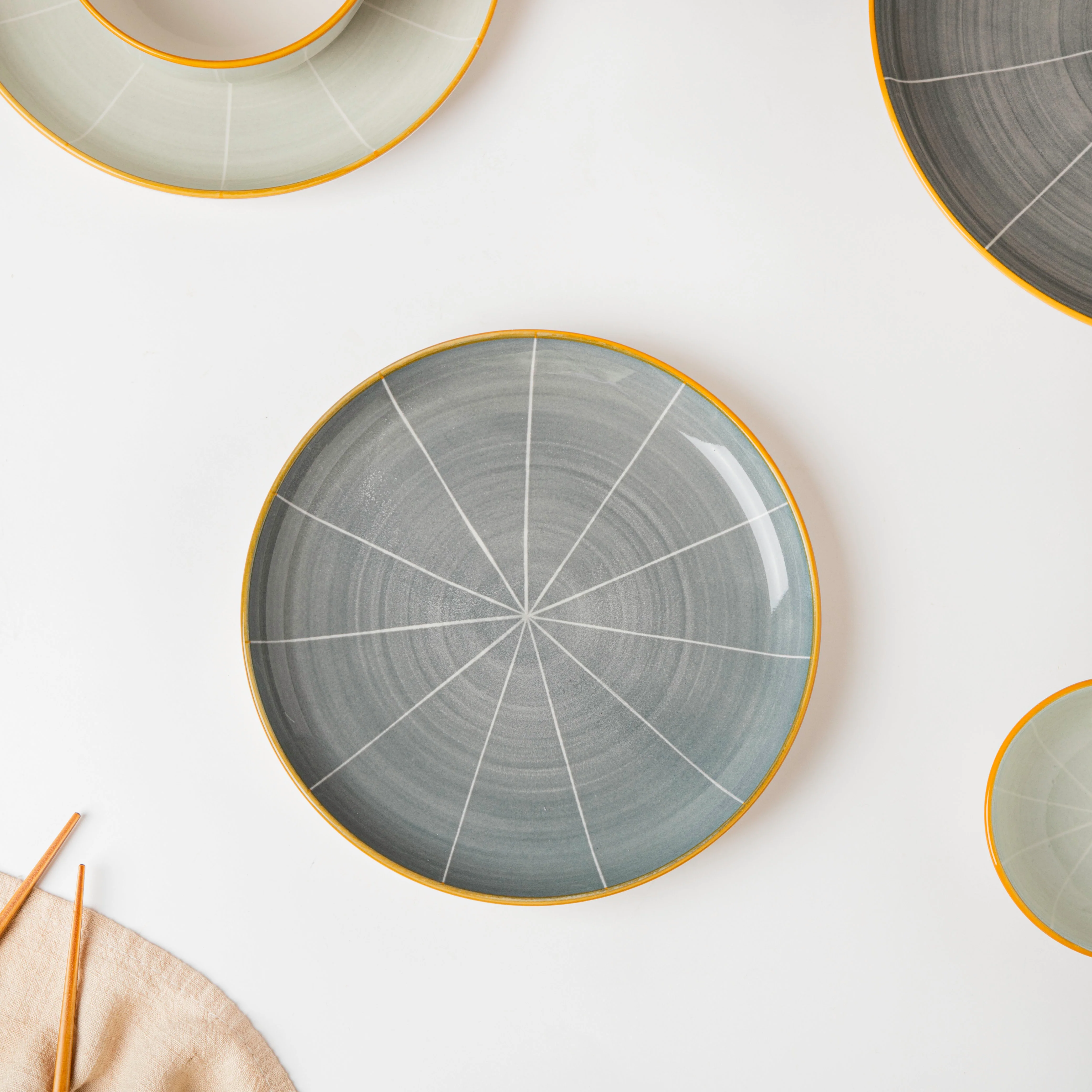 Willow Grey 28 Piece Dinner Set For 6 - Image 6