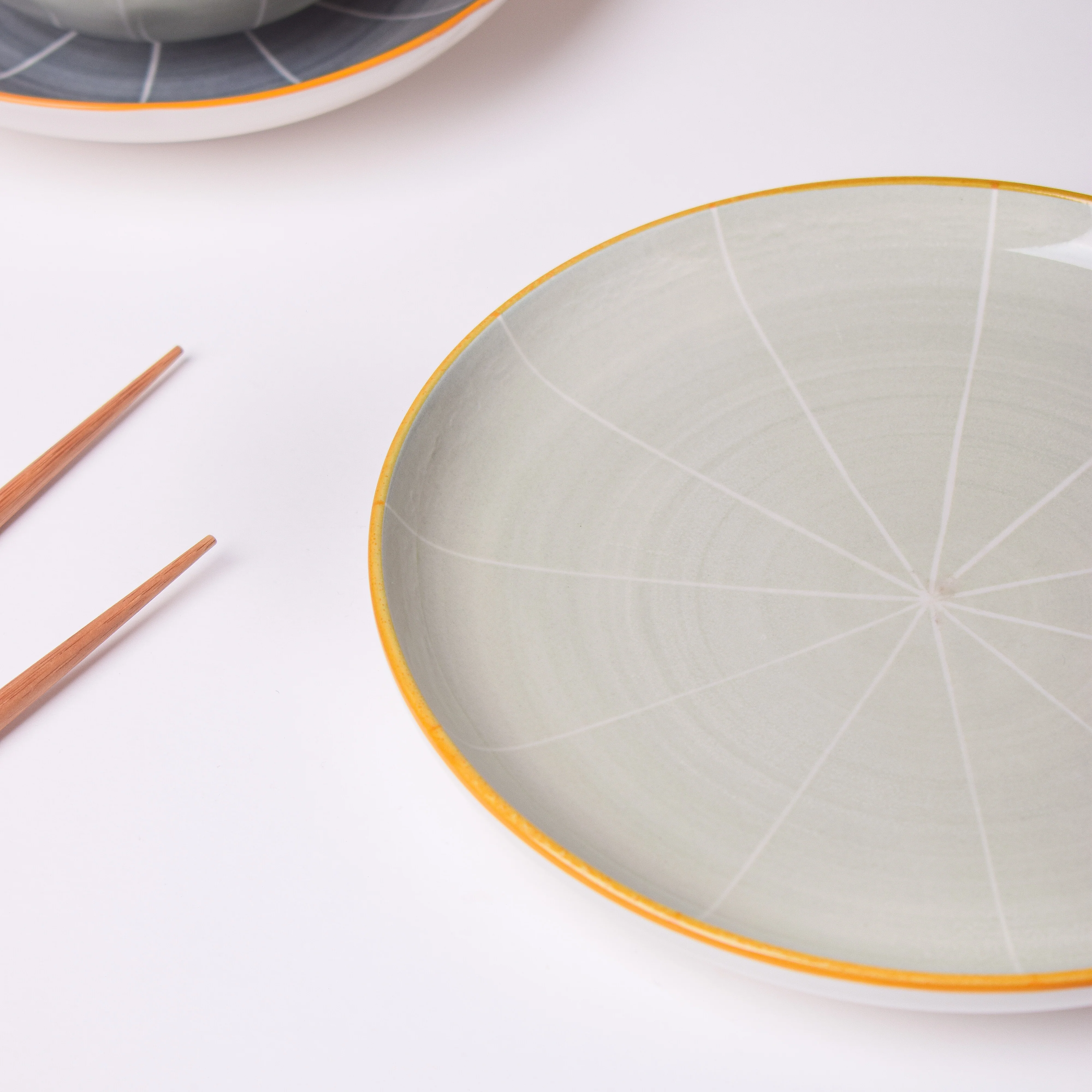 Willow Light Grey 22 Piece Pasta Set For 6 - Image 13