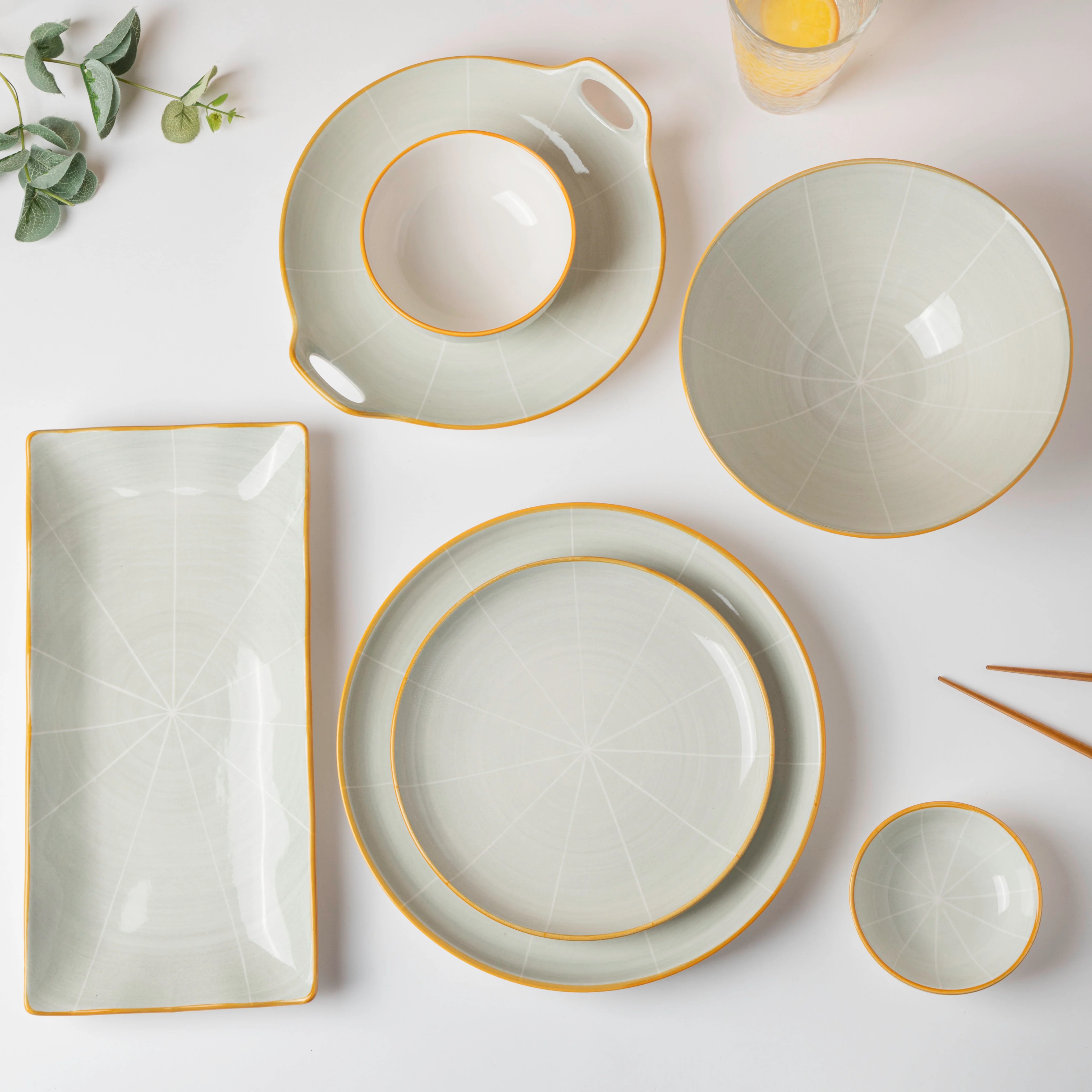 Willow Light Grey 28 Piece Dinner Set For 6 - Image 3