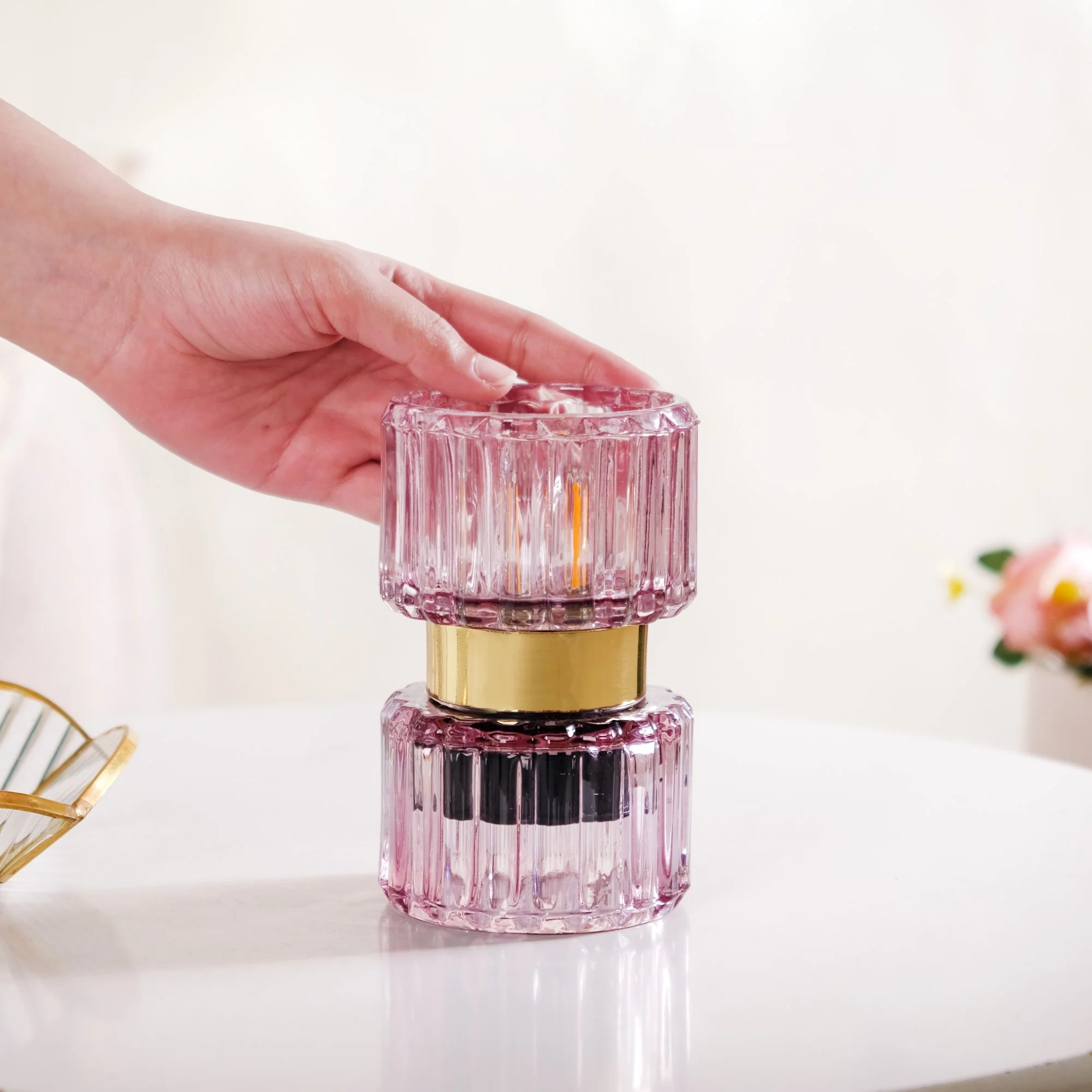 Wireless Decor Glass Lamp With LED Light Bulb - Image 3