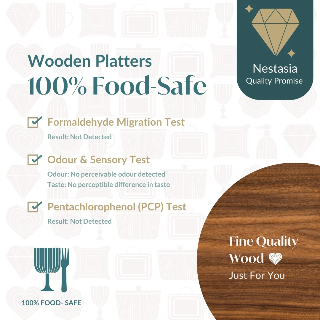 Wooden Fish Serving Platter 9 Inch - Image 5