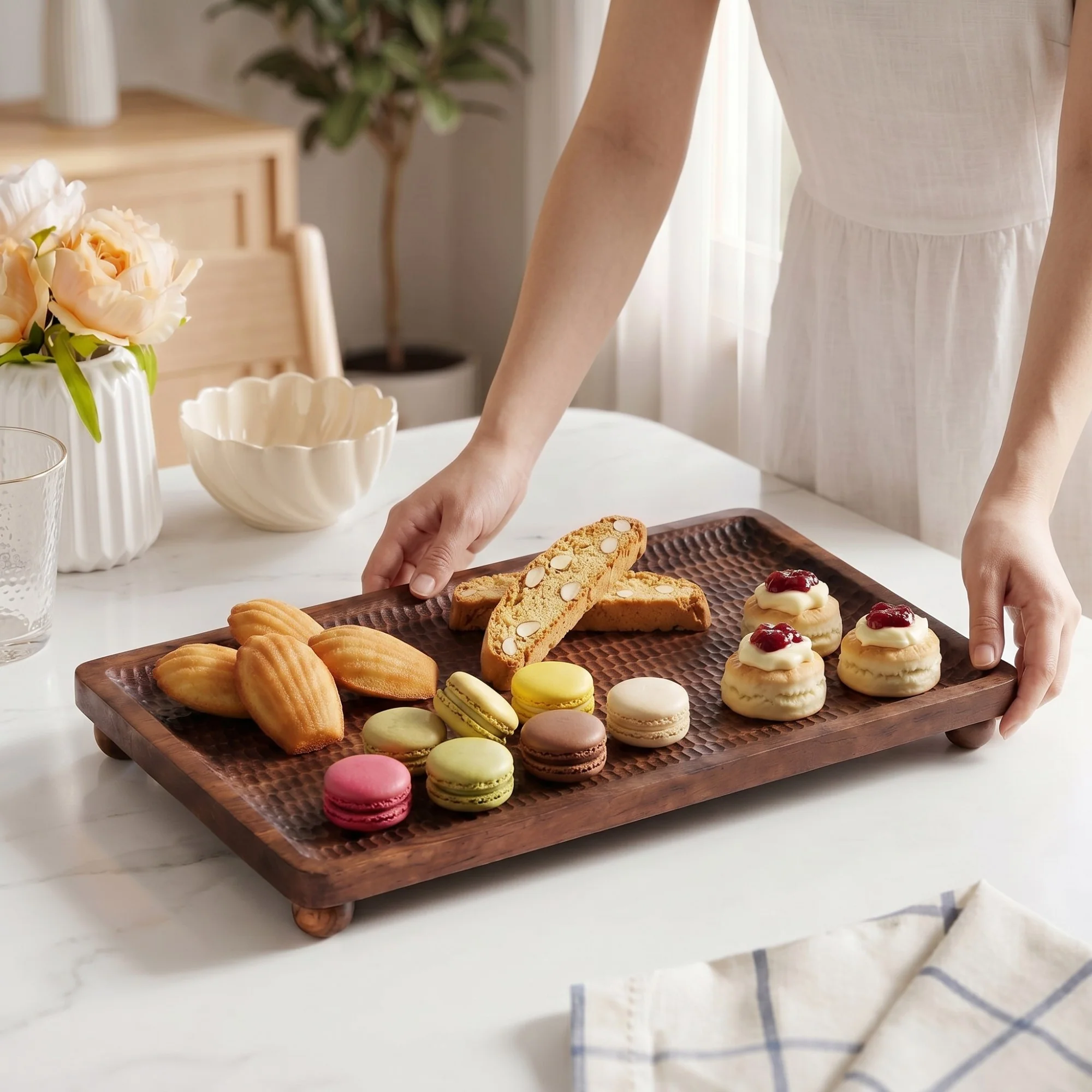 Wooden Nero Serving Platter Rectangle 35x25cm - Image 4