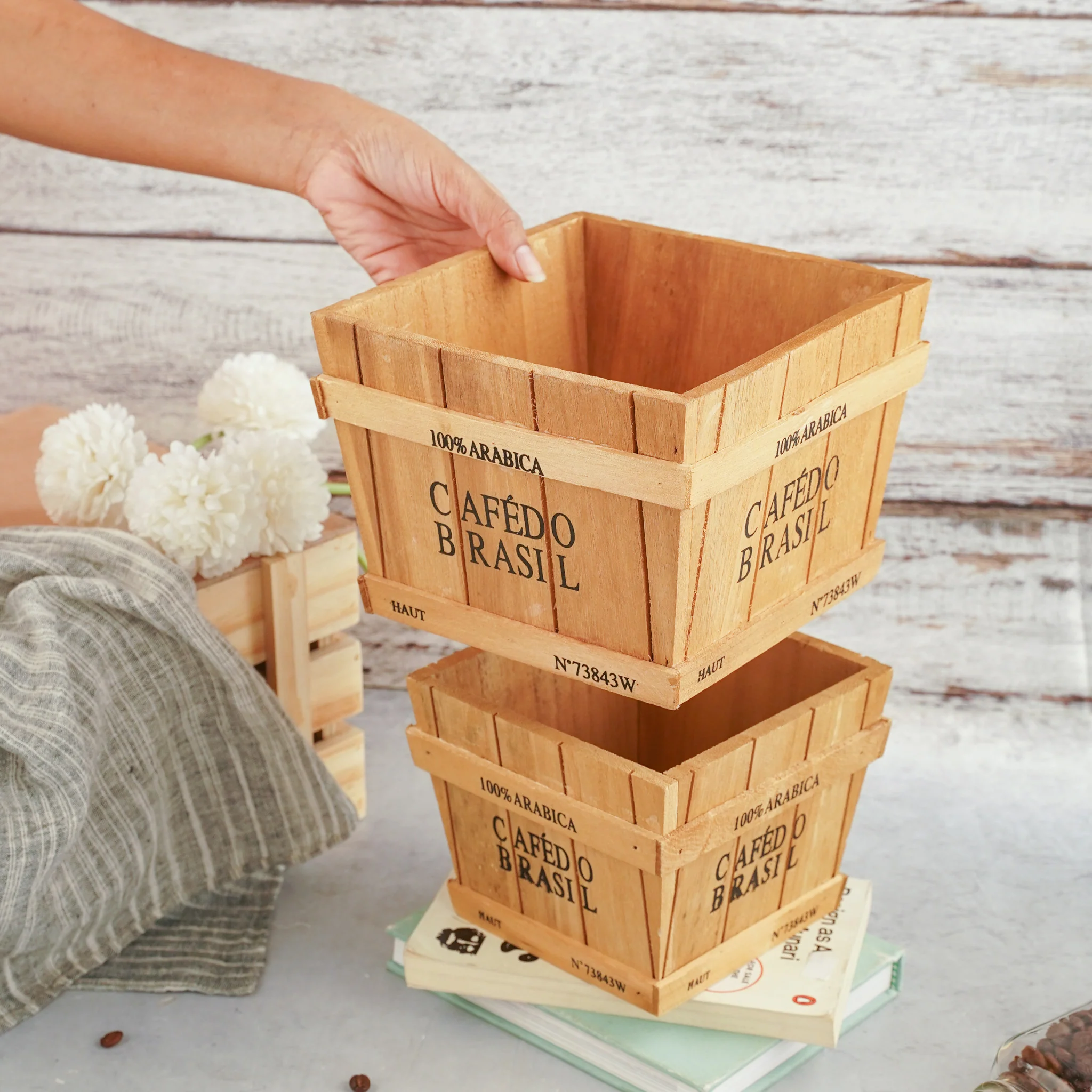 Wooden Planter Box - Set of 2 - Image 3