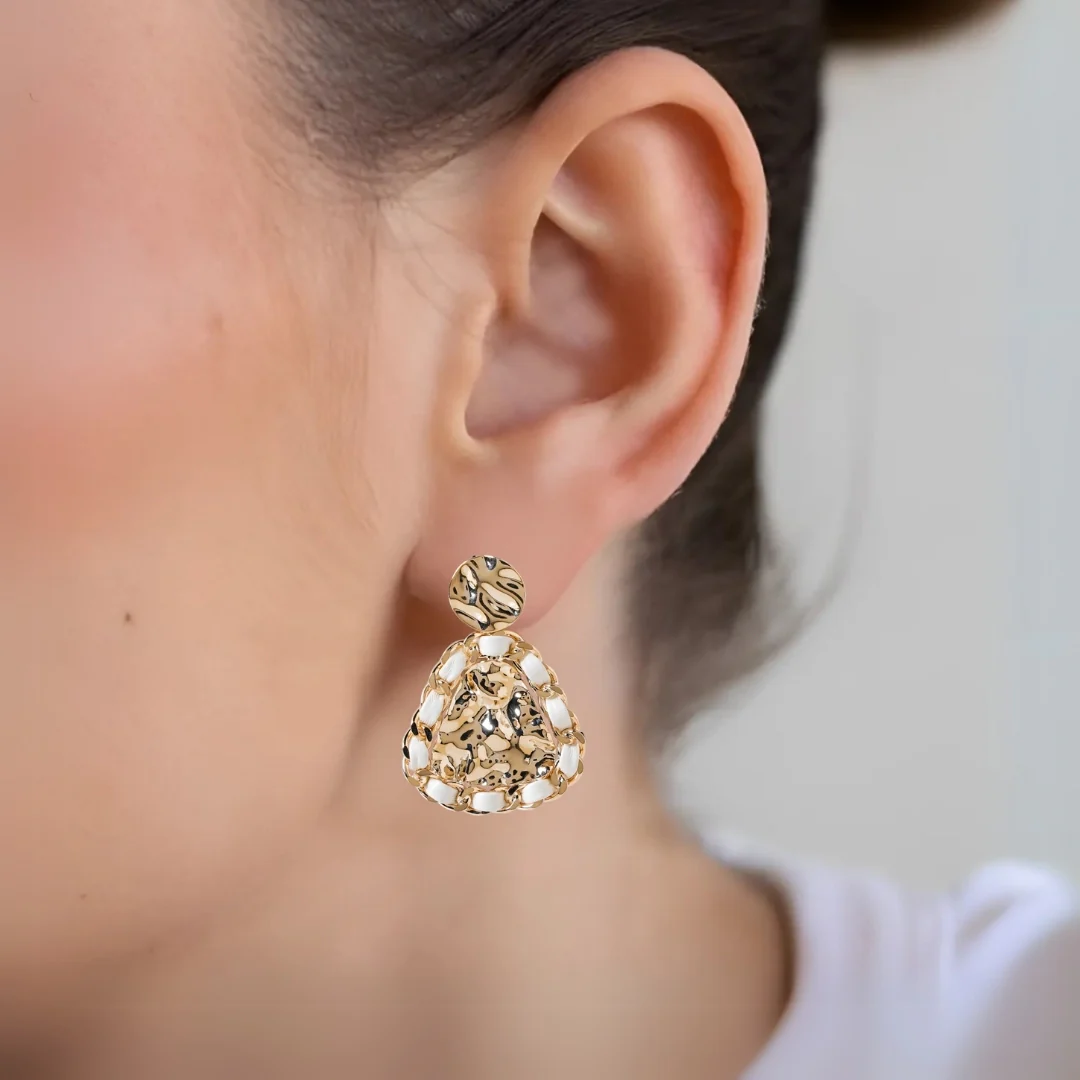 Woven Hammered Danglers - Image 5