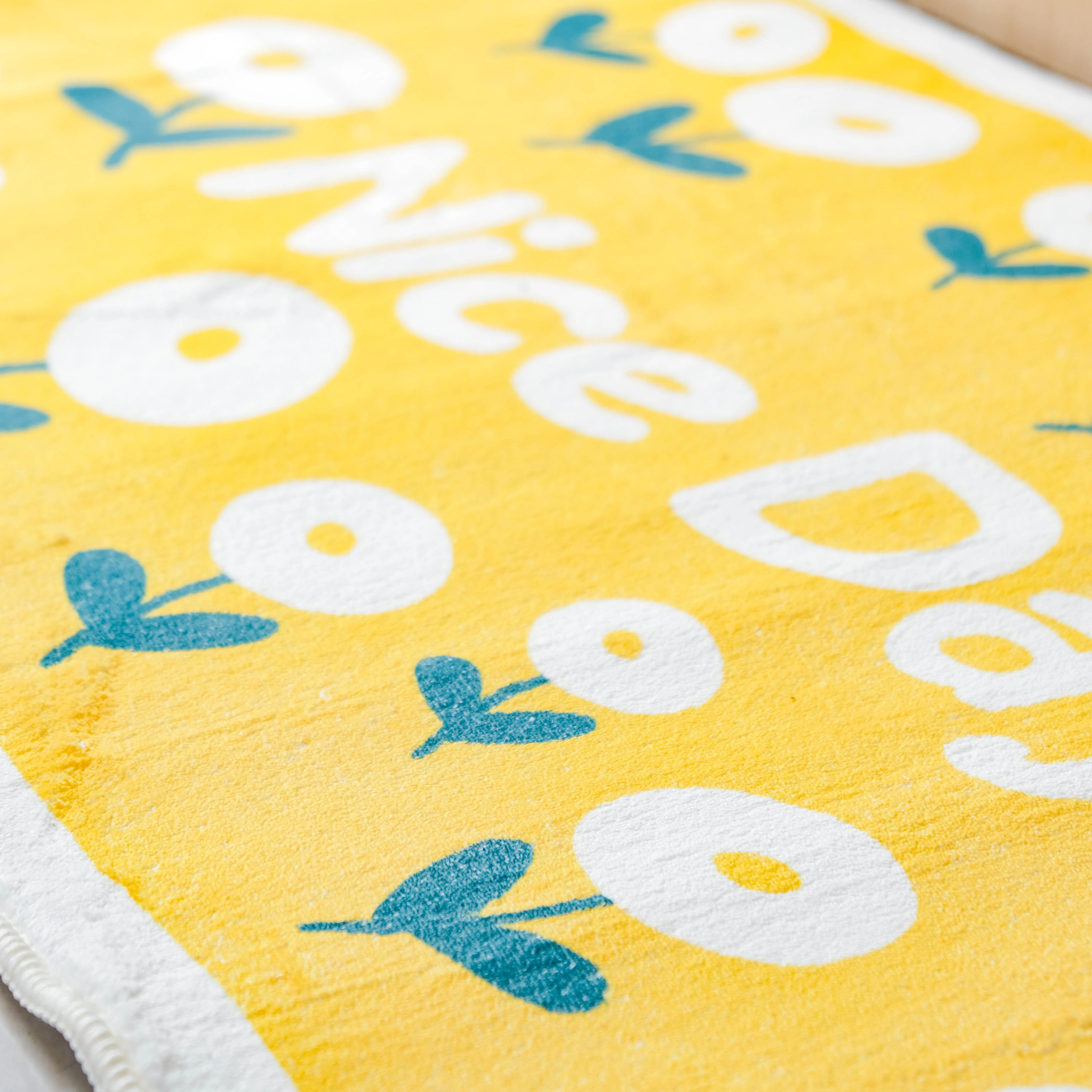 Yellow Bedside Runner Rug Small - Image 6