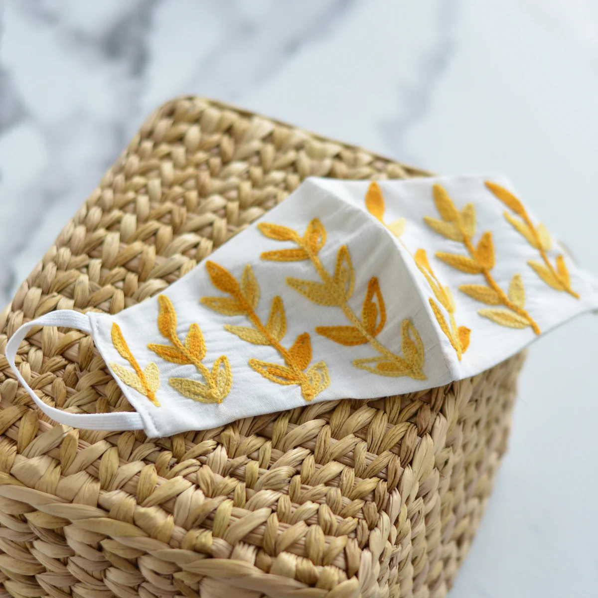 Cloth Yellow Leaf Mask - Image 2