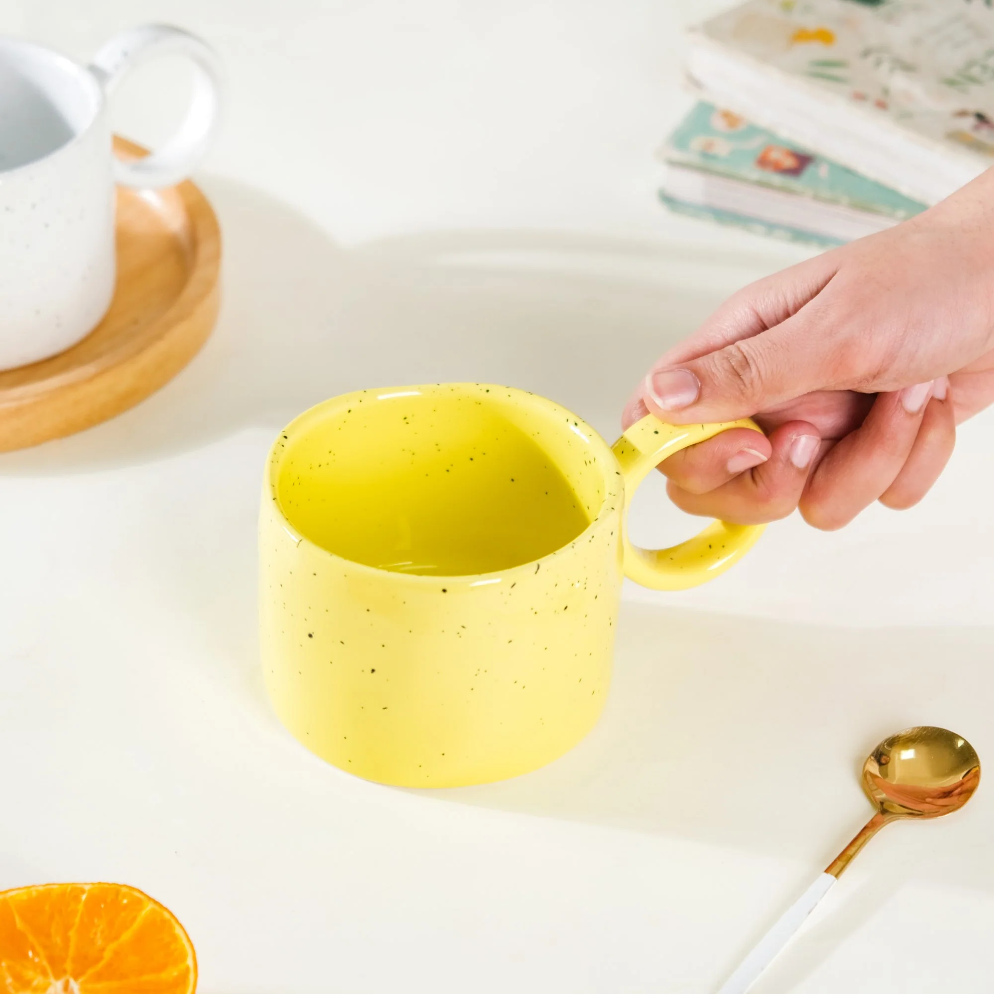 Yellow Speckled Cup - Image 6