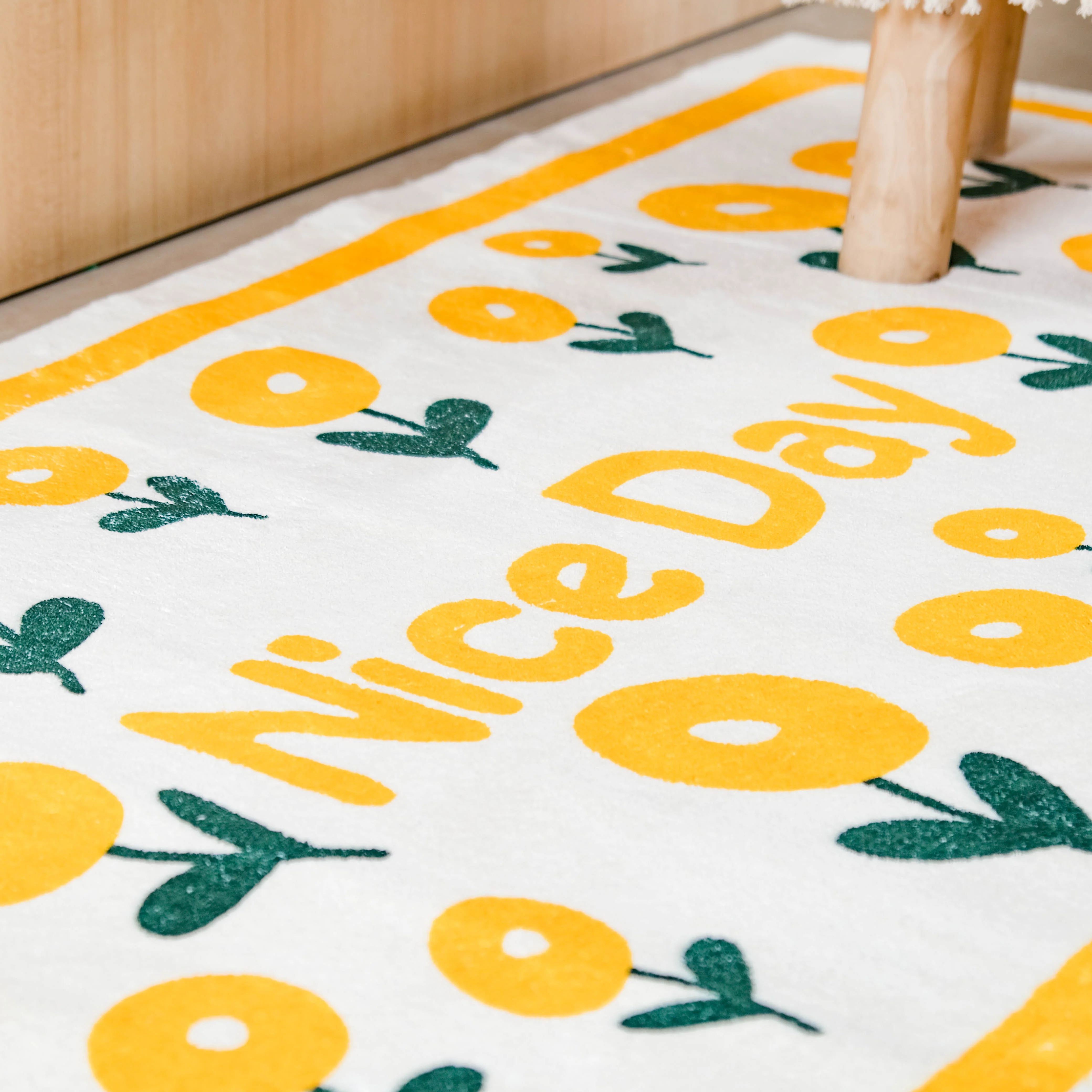 Yellow White Carpet Runner Large - Image 3