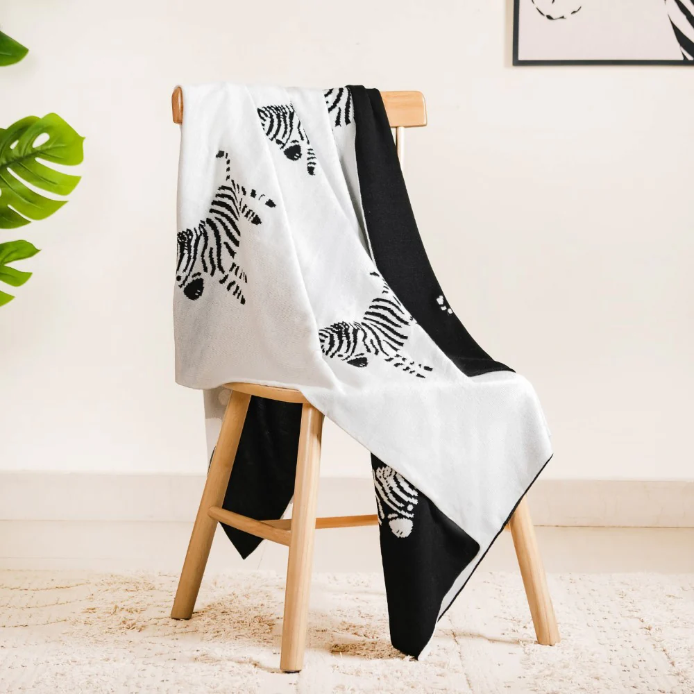 Zebra Reversible Throw Blanket - Image 5