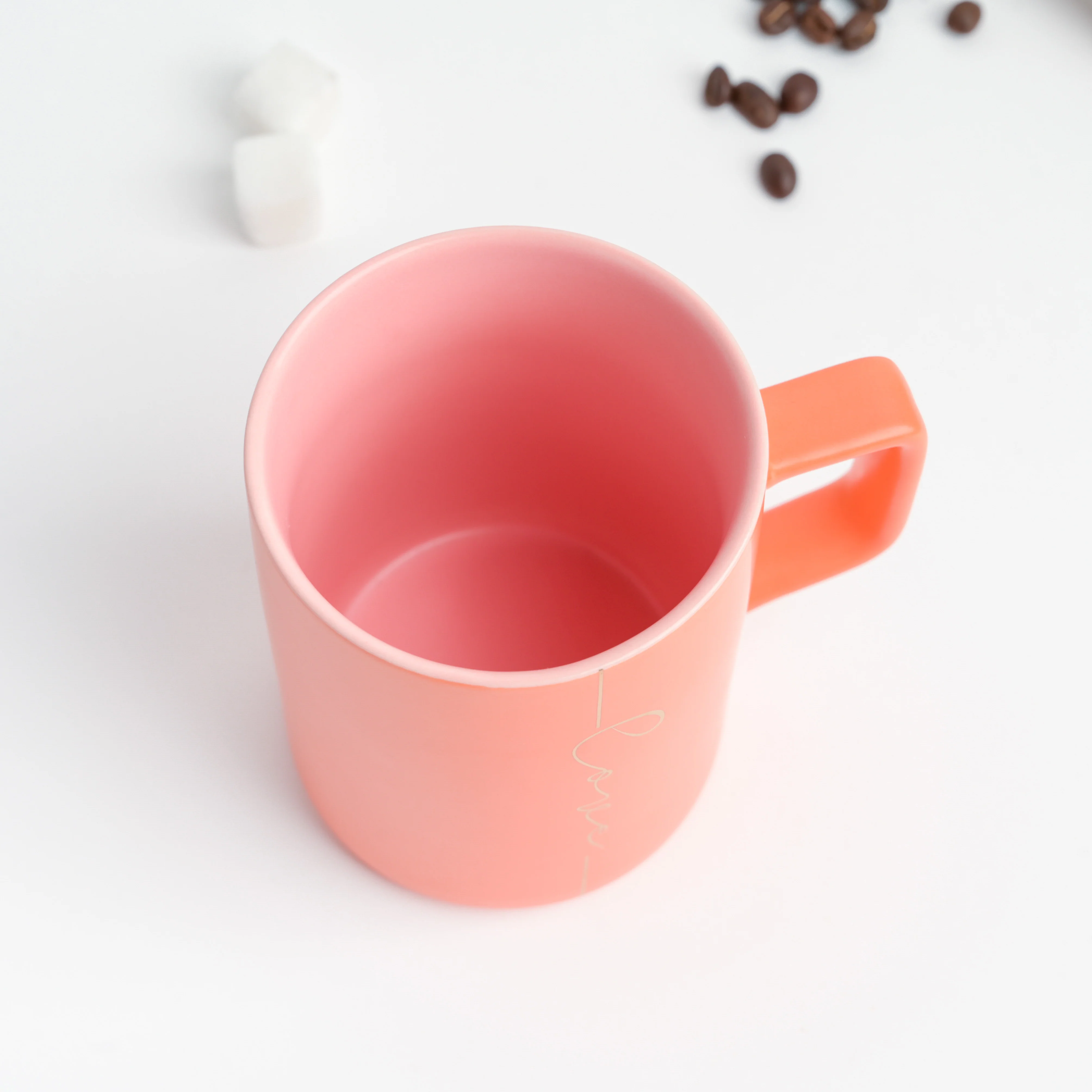 Zesty Orange Ceramic Coffee Mug 400 ml - Image 3