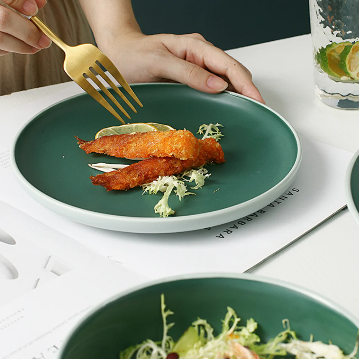 Zoella Dinner Plate Green - Image 3