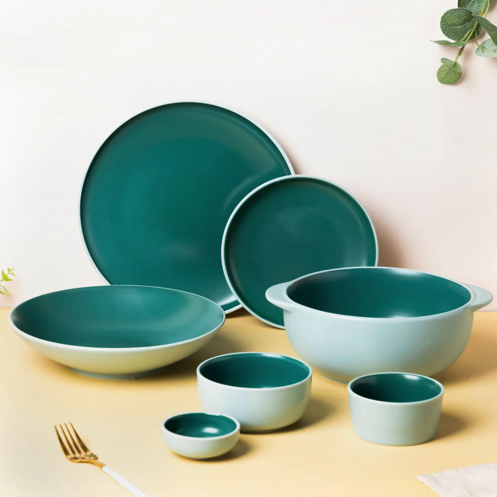Zoella Green 33 Piece Dinner Set For 6 - Image 3