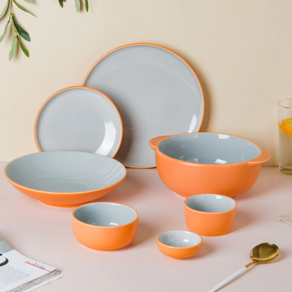 Zoella Grey 33 Piece Dinnerware For 6 - Image 3